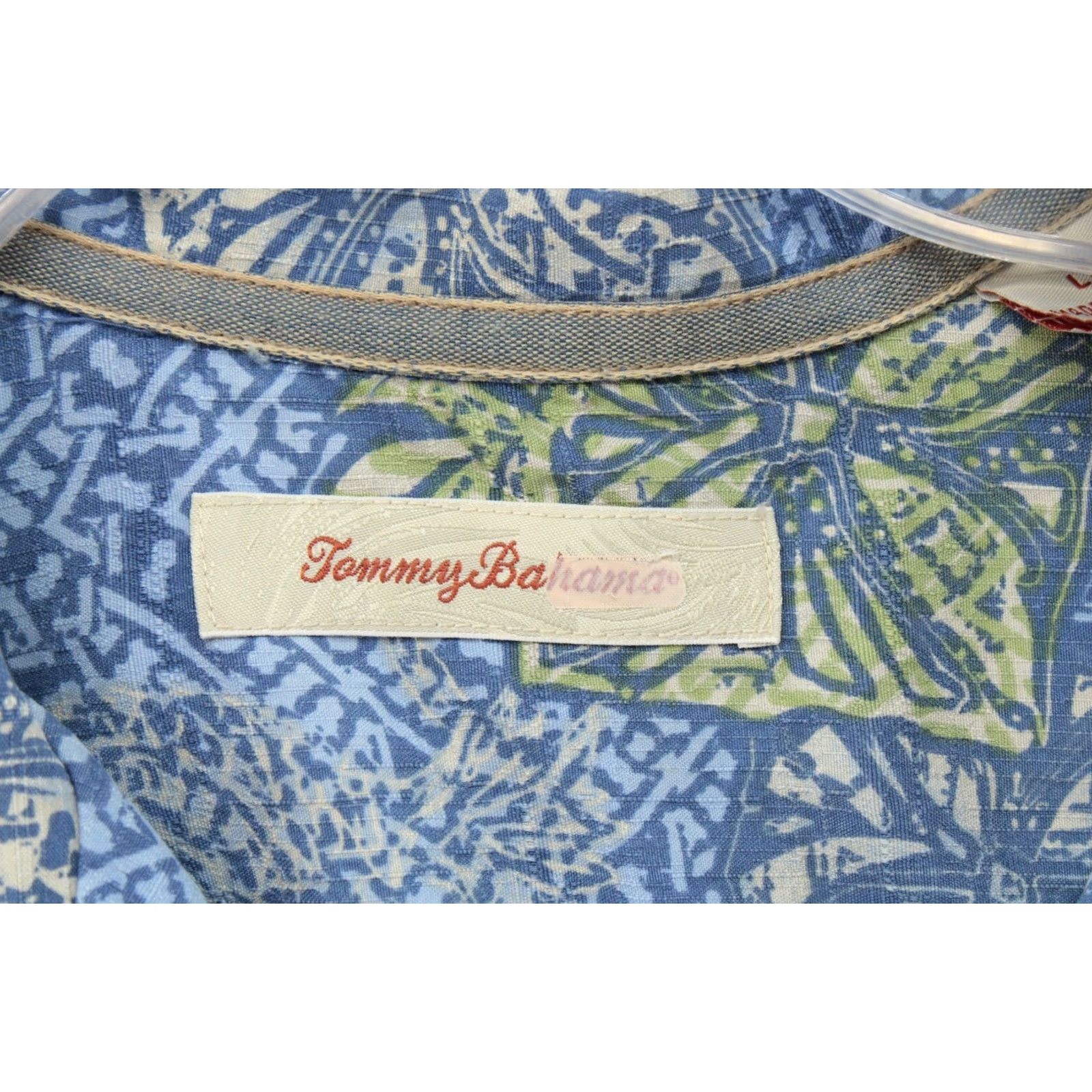 Tommy Bahama Tommy Bahama Shirt Mens L Blue Silk Floral Hawaiian Aloha Camp Collar Travel Shirt Size US L / EU 52-54 / 3 - 5 Thumbnail