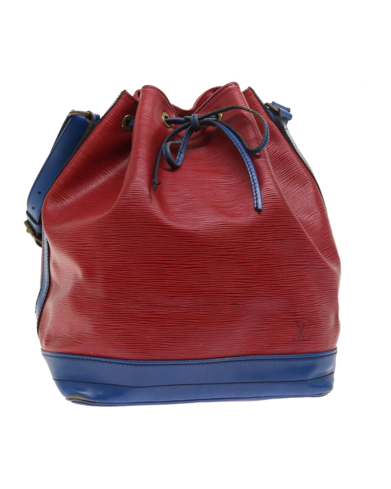 image of Louis Vuitton Bicolor Epi Leather Shoulder Bag in Red, Women's