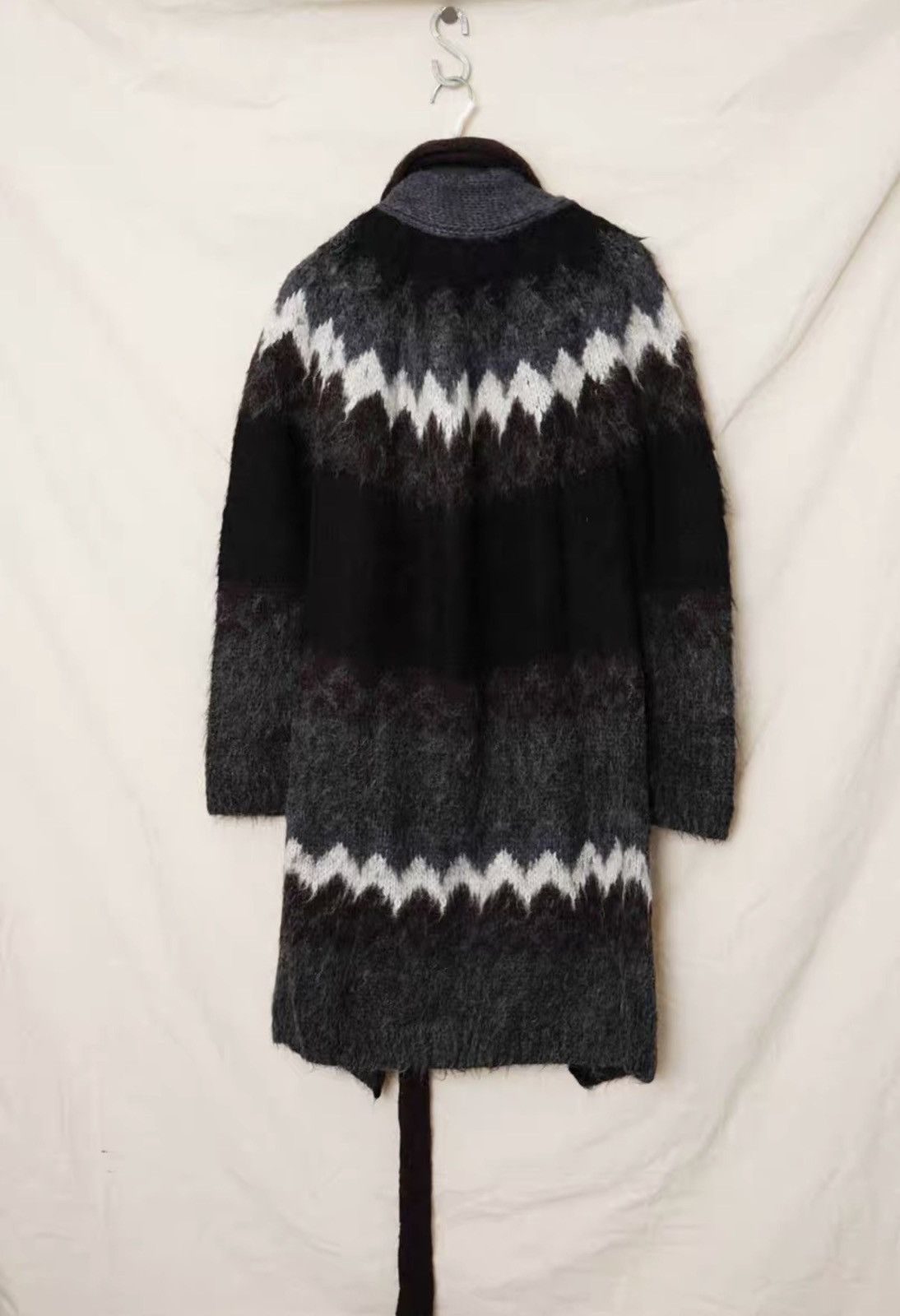 FACTOTUM Factotum Wool Blend Knit Cardigan with Scarf Detail Size US M / EU 48-50 / 2 - 7 Thumbnail