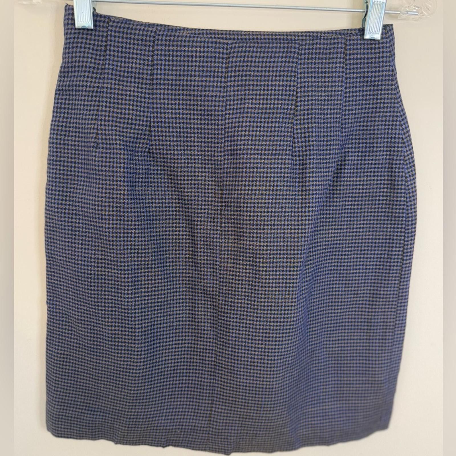 Other Ann Taylor vintage wool blend plaid mini skirt SZ 4 Size 27" / US 4 / IT 40 - 1 Thumbnail
