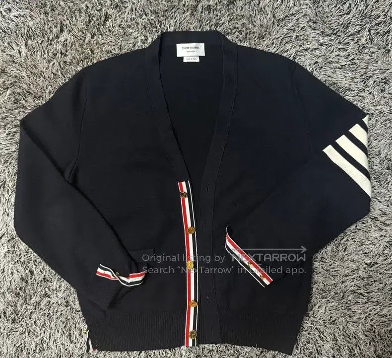 Thom Browne Thom Browne Knitted gold button cardigan Size US M / EU 48-50 / 2 - 1 Thumbnail