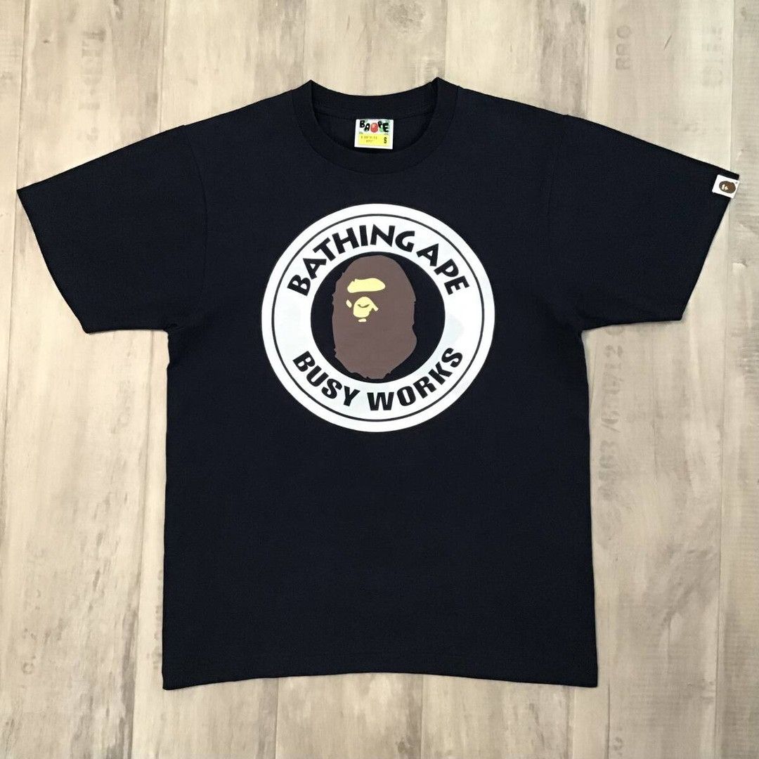 Bape 💫Glow in the dark💫 BAPE city camo circle logo T-shirt NAVY Size US S / EU 44-46 / 1 - 2 Thumbnail