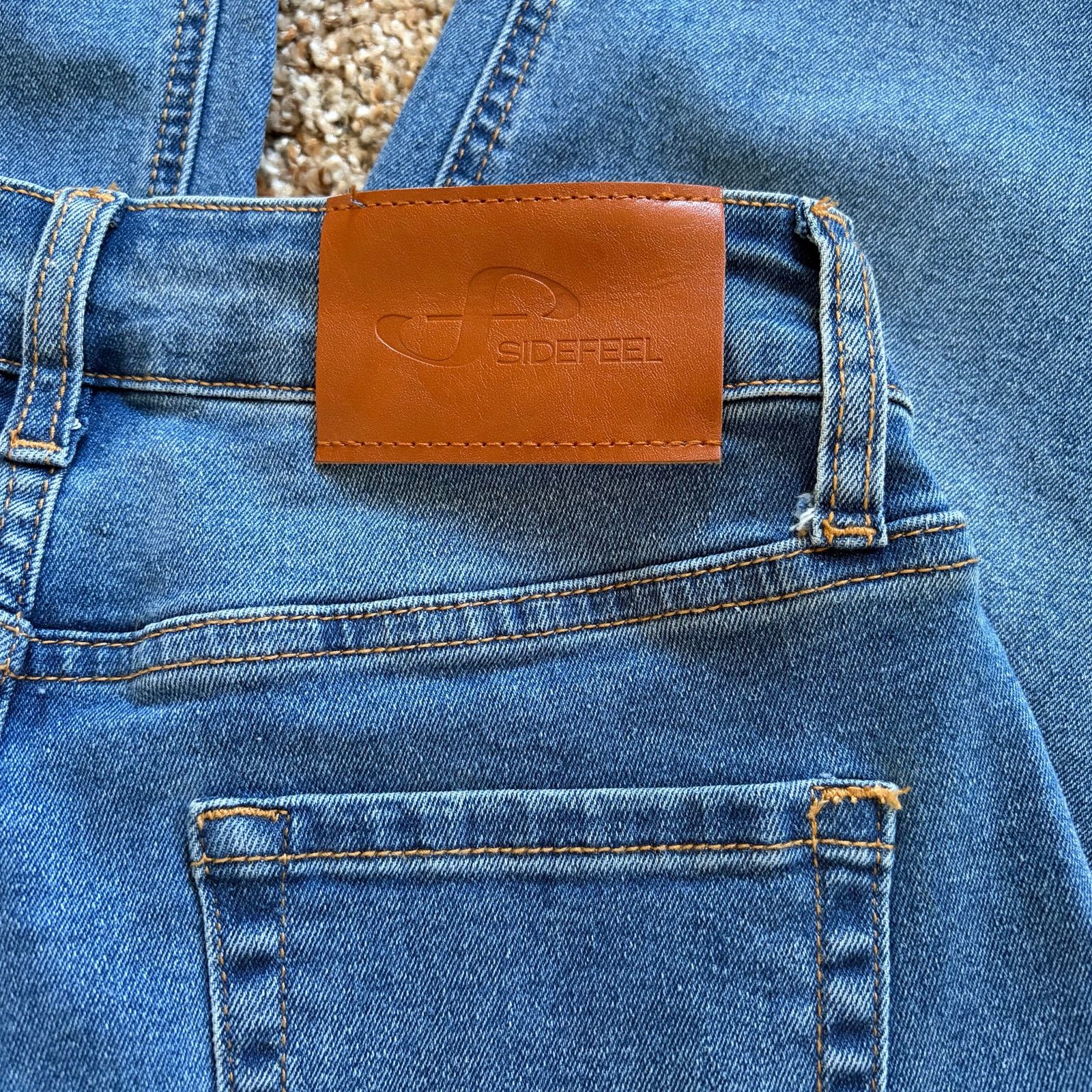 Other Sidefeel Womens Wide Leg Stretch Denim Blue Jeans Size 4 Size 27" / US 4 / IT 40 - 3 Thumbnail