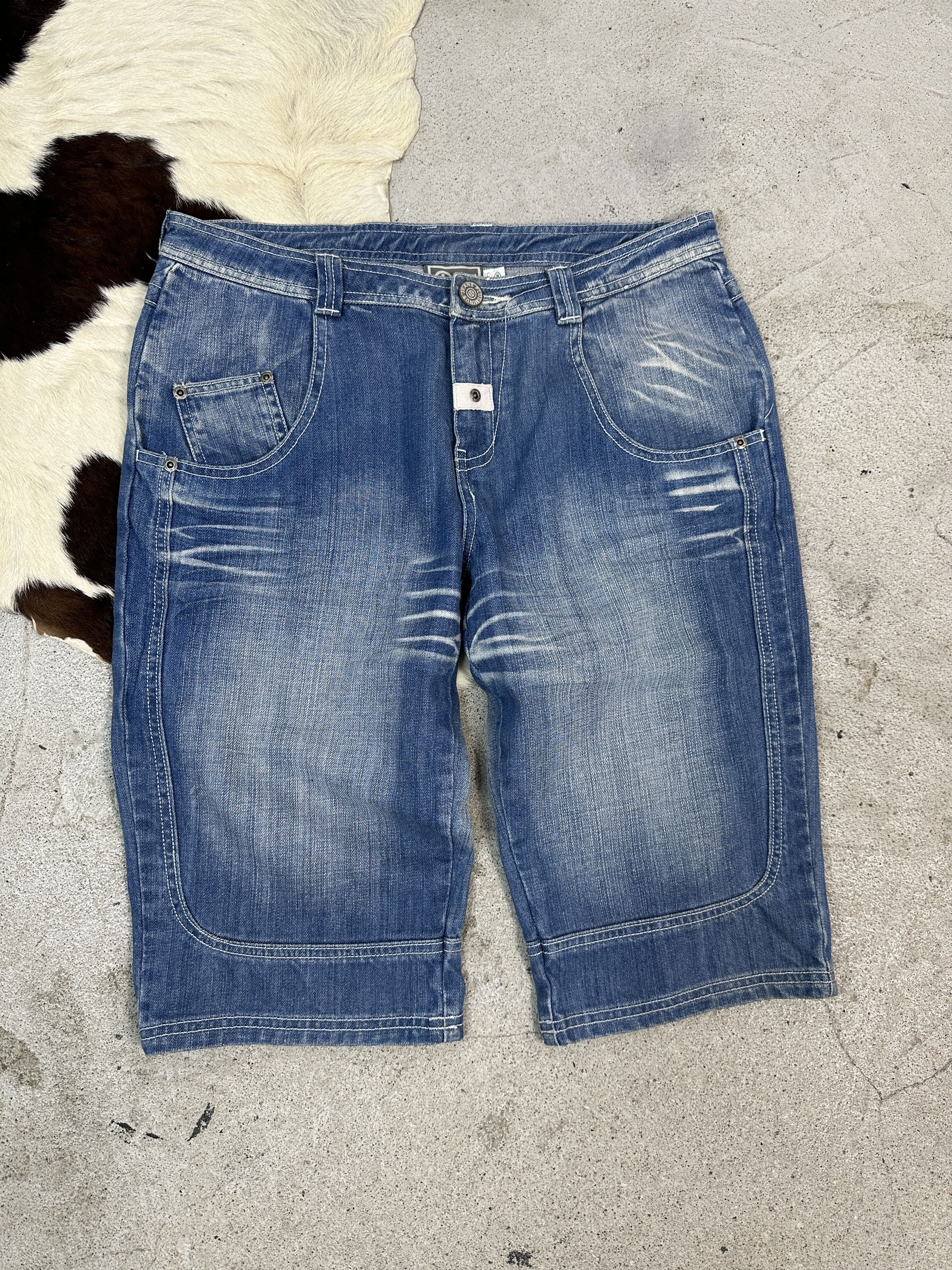 Vintage Jorts Streetwear Casual Denim Faded Vintage Shorts Size US 36 / EU 52 - 1 Thumbnail