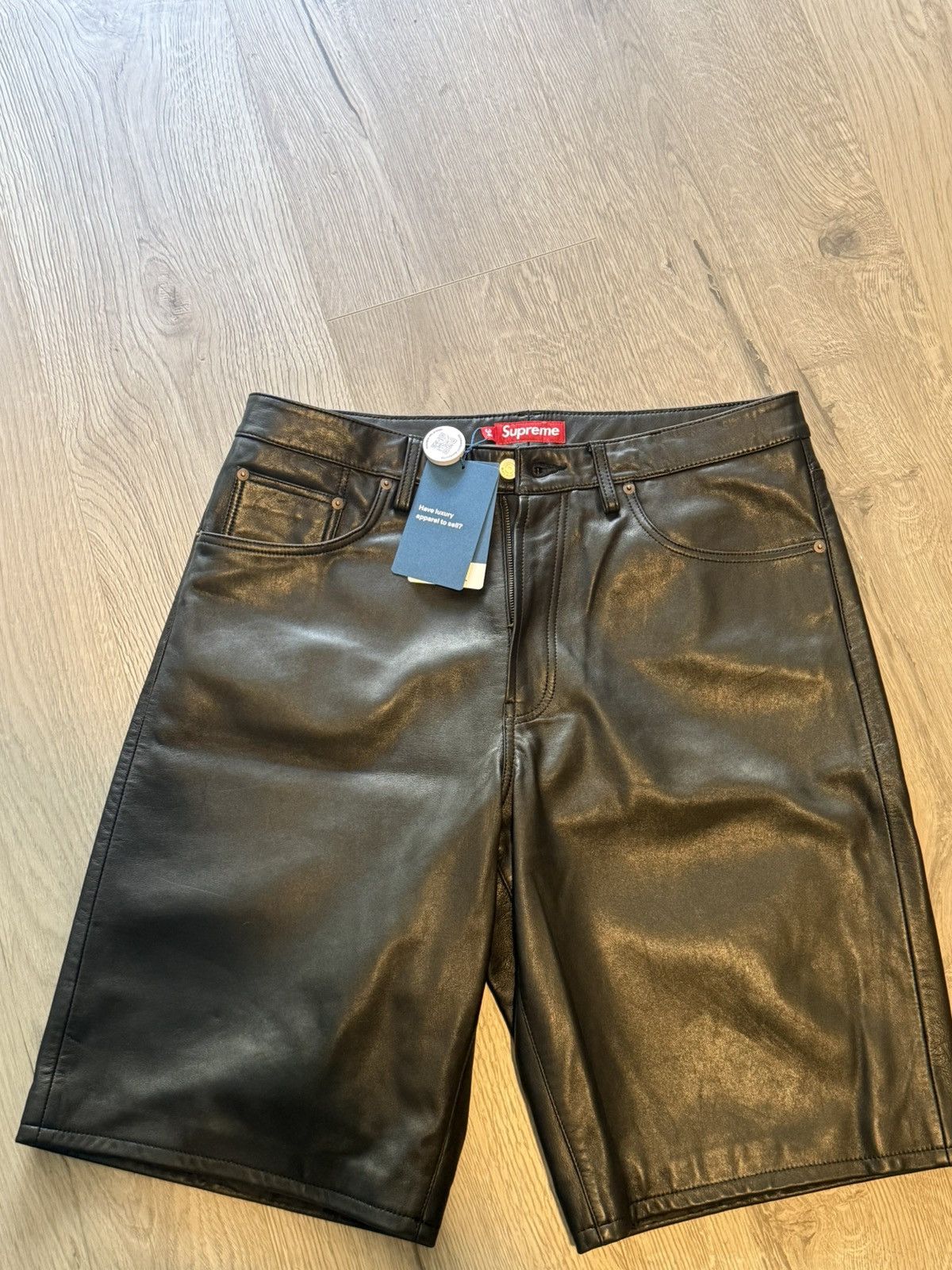 Supreme Supreme Baggy Leather Shorts | Grailed