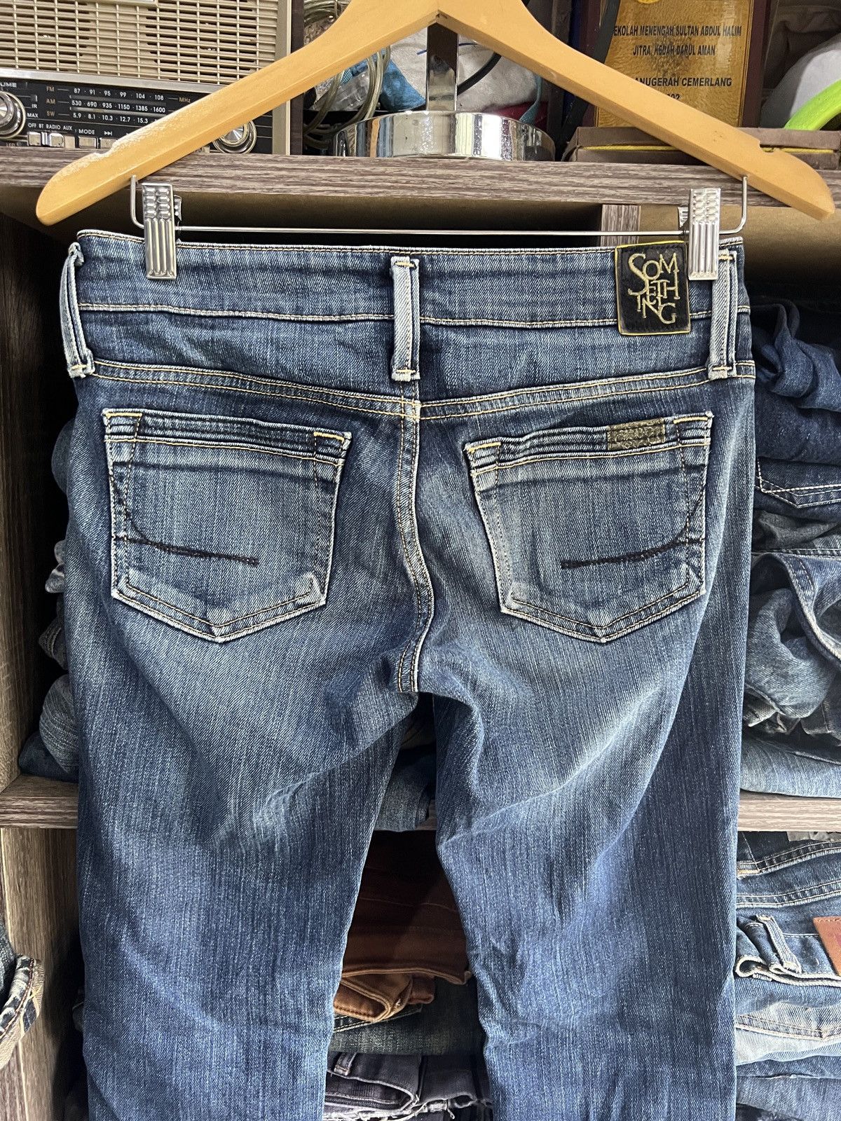 Edwin 🔥Something by Edwin Flared Distressed Denim Size 29" - 13 Thumbnail