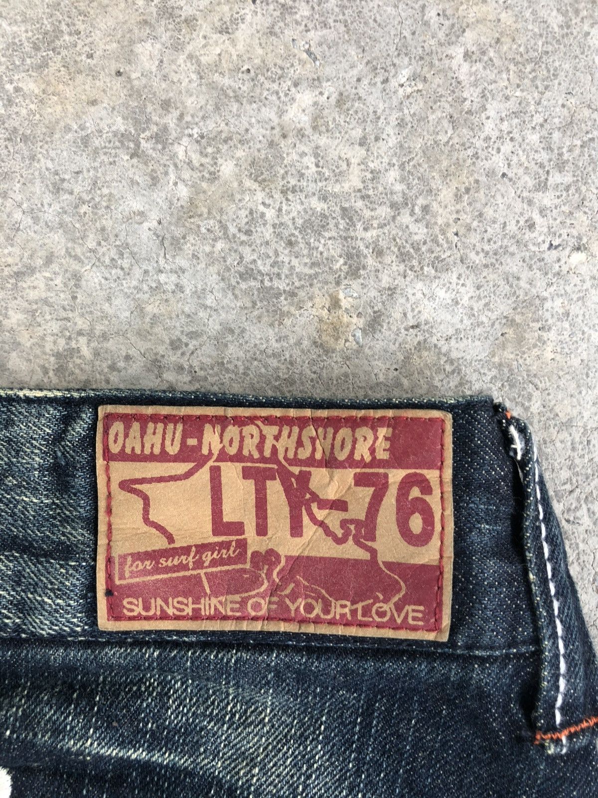 Japanese Oahu Flared Jeans Distressed Jeans