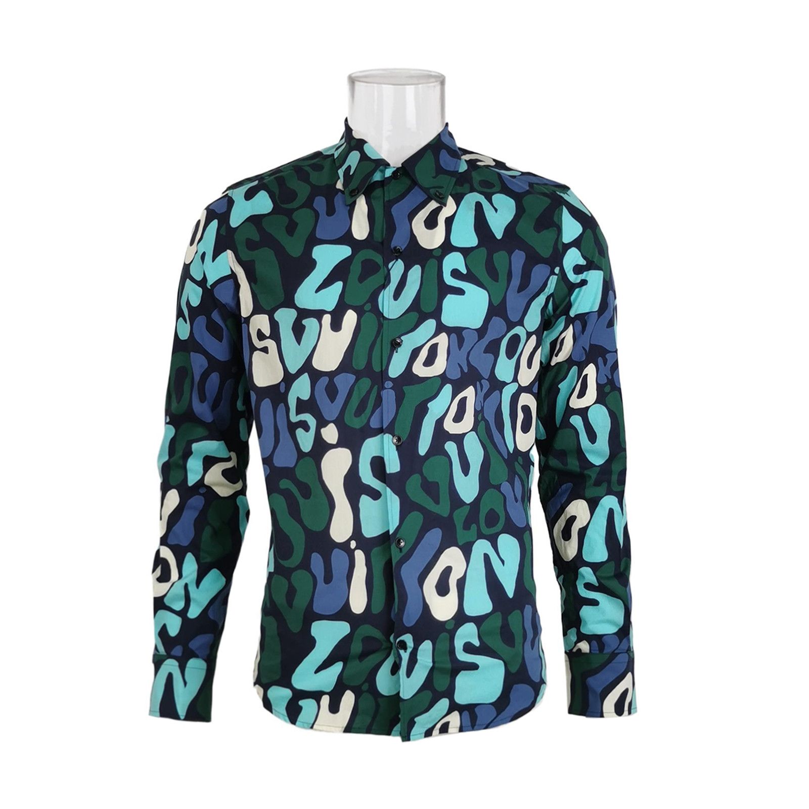 Louis Vuitton S Size Graphic Button-Up Shirt