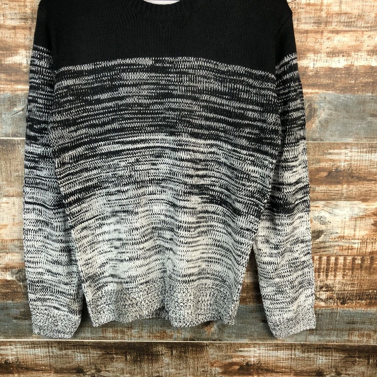 Homespun Knitwear × JACKROSE Jack Rose Black White Knitwear #A1659 Size US M / EU 48-50 / 2 - 6 Thumbnail