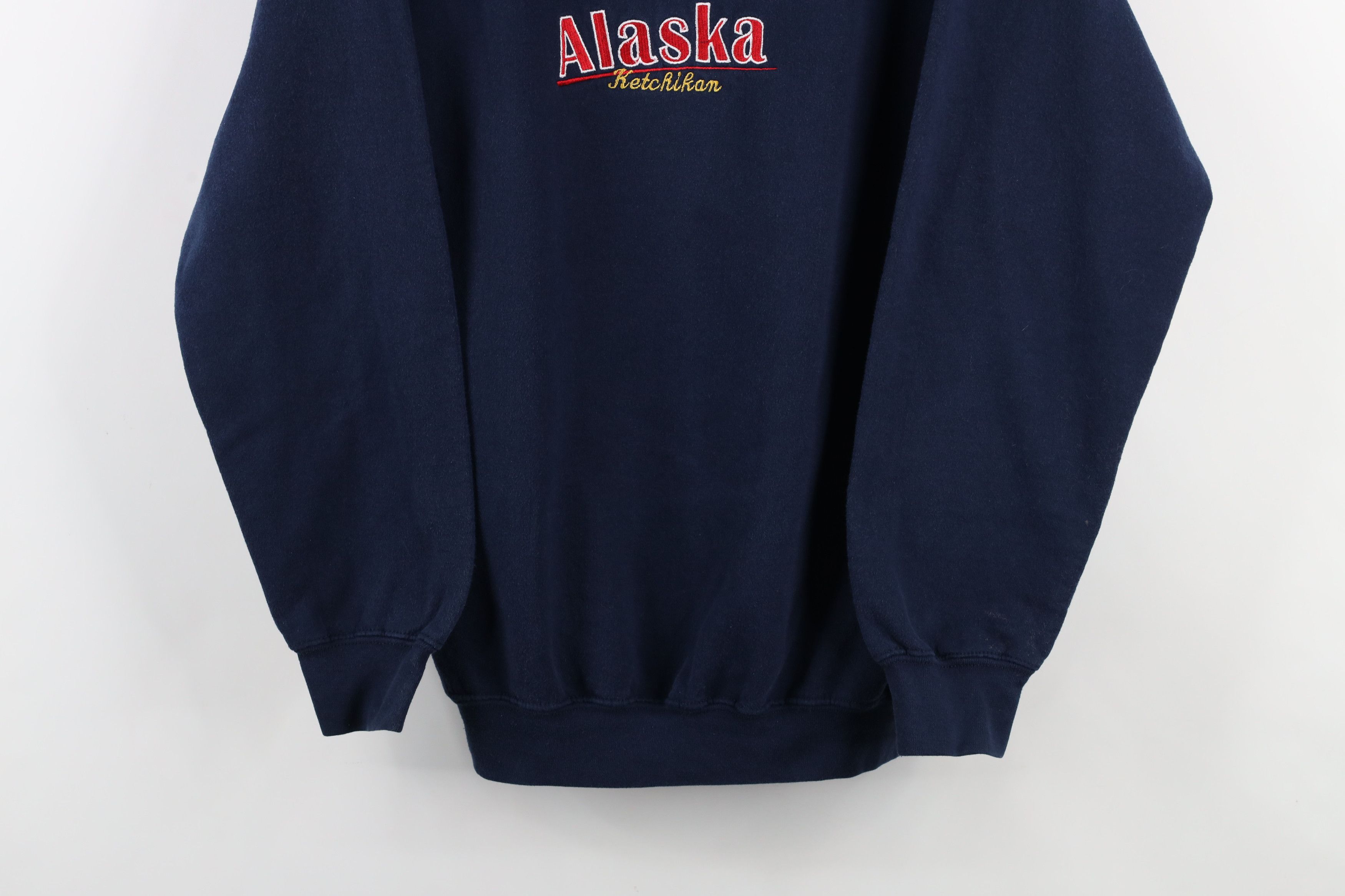 Vintage Vintage 90s Streetwear Ketchikan Alaska Sweatshirt Blue Size US S / EU 44-46 / 1 - 3 Thumbnail