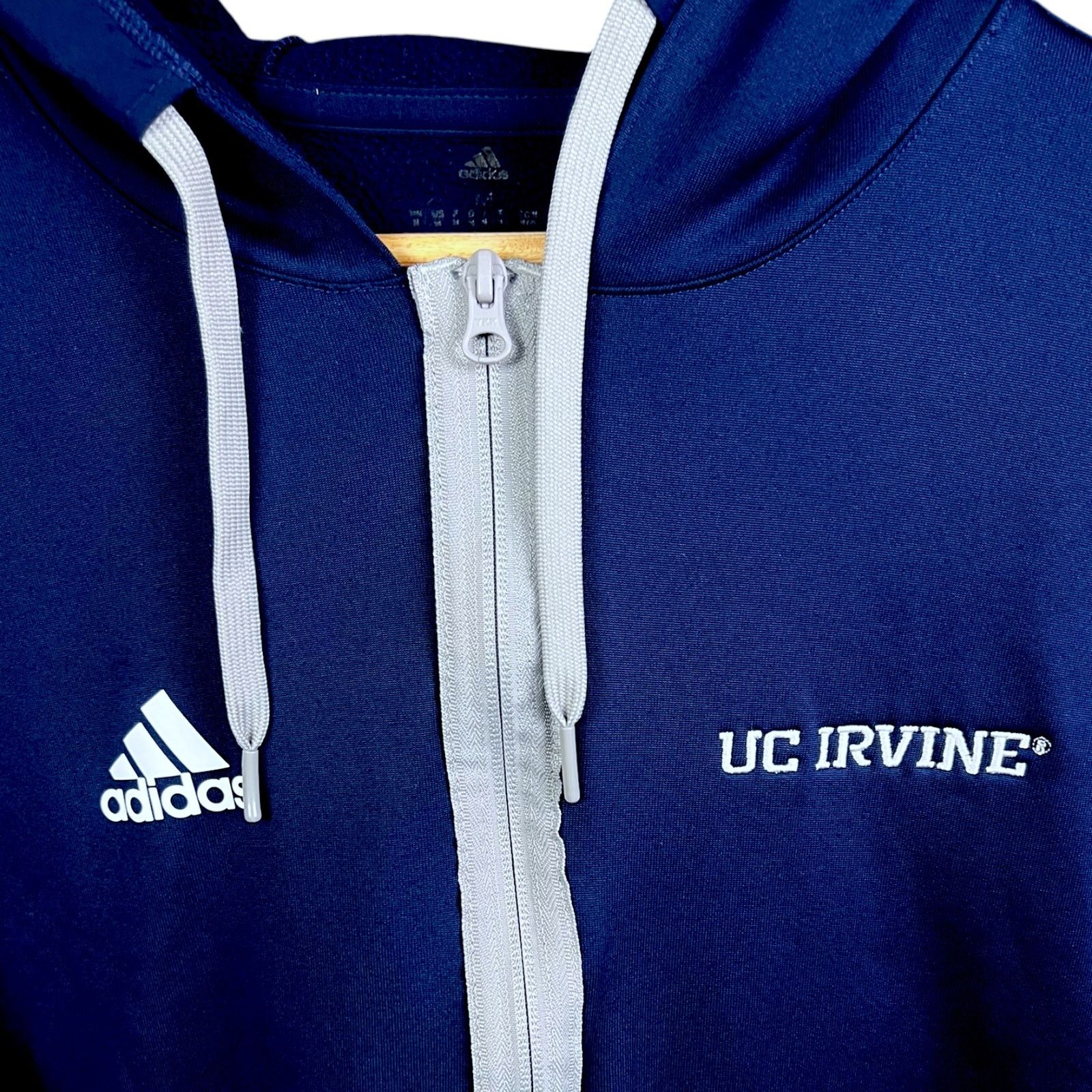 Adidas Adidas UC Irvine Mens Medium Aeroready Blue Full Zip Hoodie Size US M / EU 48-50 / 2 - 3 Thumbnail