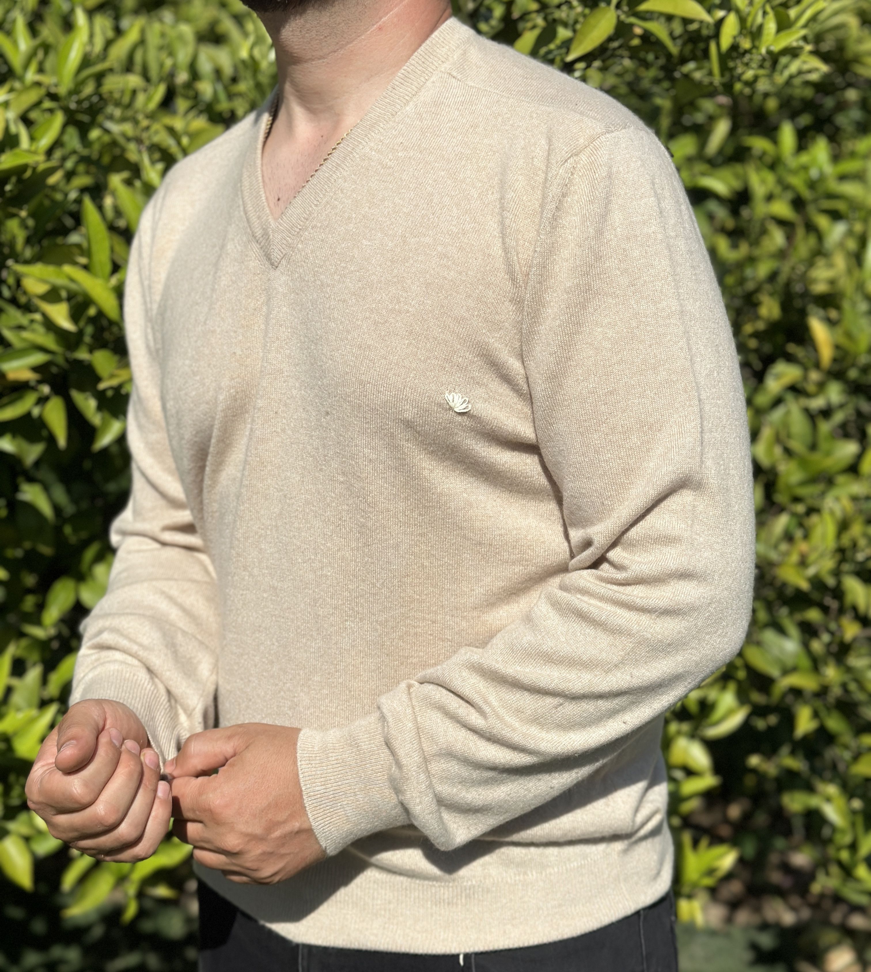 Brunello Cucinelli Pure Cashmere Brunello Cucinelli Light V Neck Size 52 L XL Size US L / EU 52-54 / 3 - 1 Thumbnail