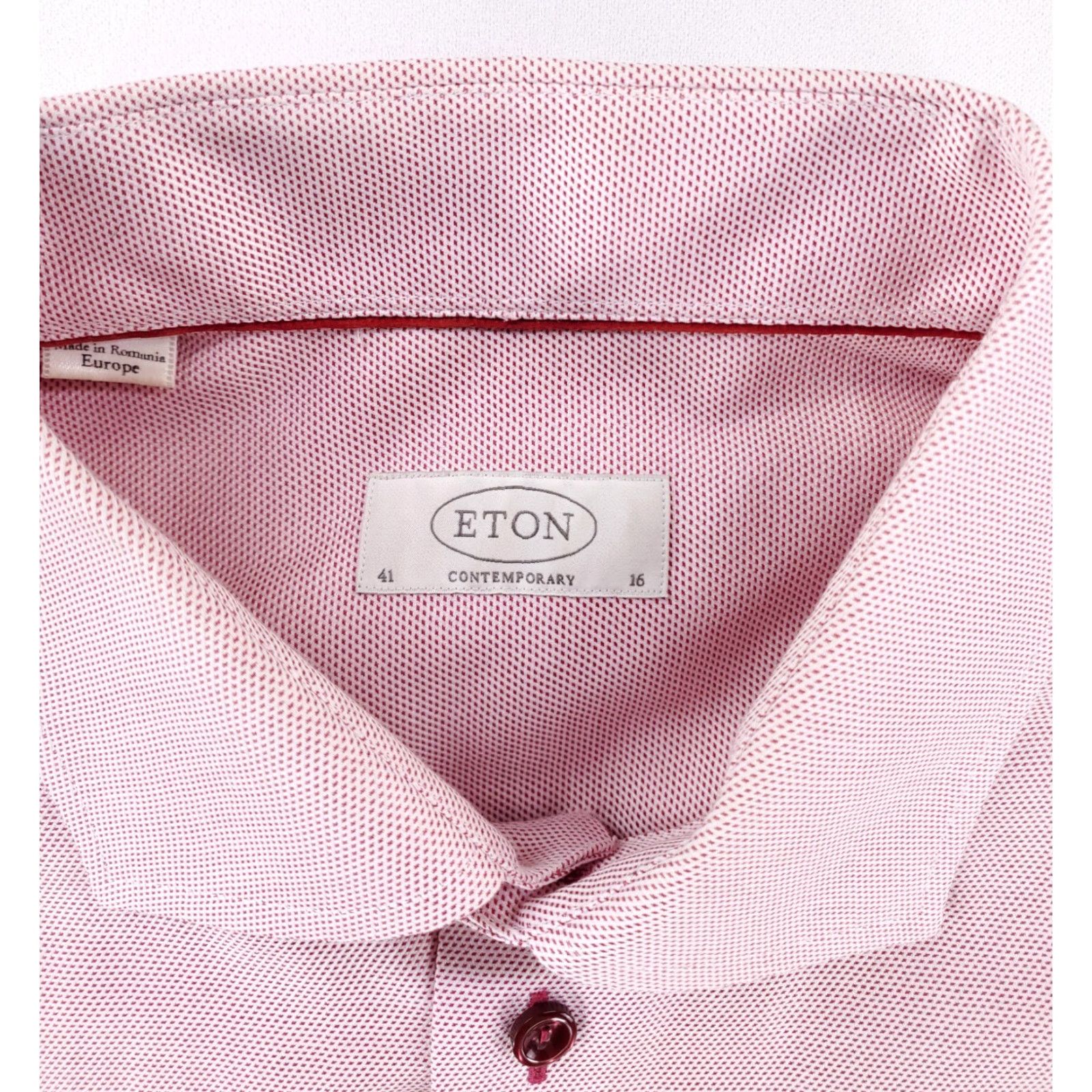Eton Eton Contemporary Button Up Shirt Red White Speckle Mens 41 / 16 Multicolor Long Sleeve Shirt Mens 41 / 16 Size US L / EU 52-54 / 3 - 2 Thumbnail