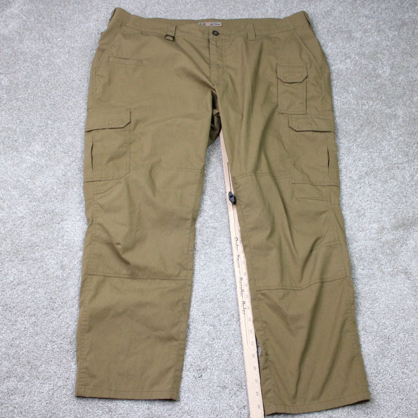 Vintage 5.11 Tactical Pants Mens 44x30 Beige ABR Pro Cargo Pocket Ripstop Utility Work Pants Size US 44 / EU 60 - 2 Thumbnail