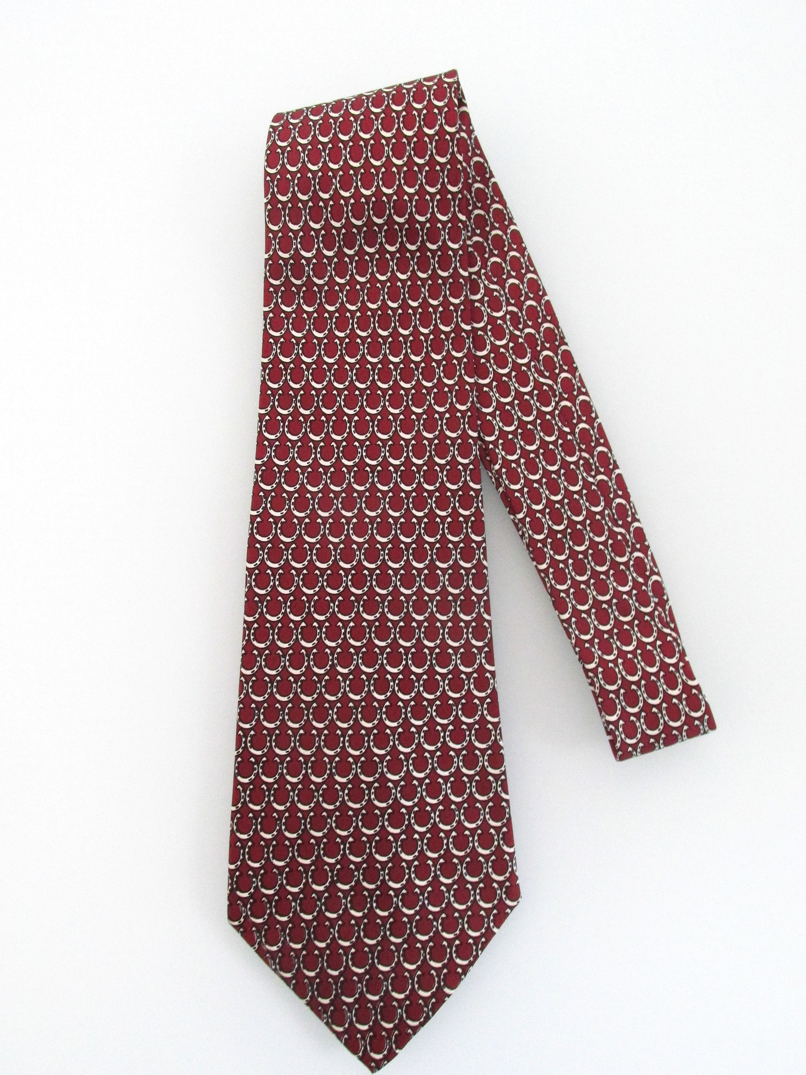 Hermes Vintage Men's Silk Tie