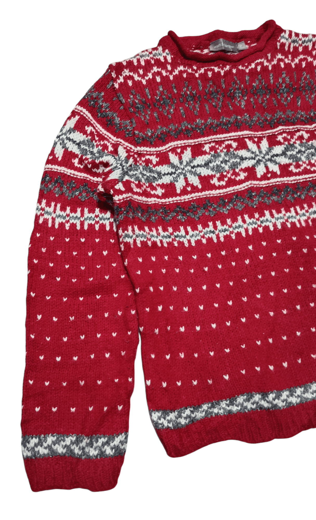 Croft & Barrow CROFT & BARROW Ethnic Striped Motifs Knit Cotton Sweater Size US M / EU 48-50 / 2 - 6 Thumbnail