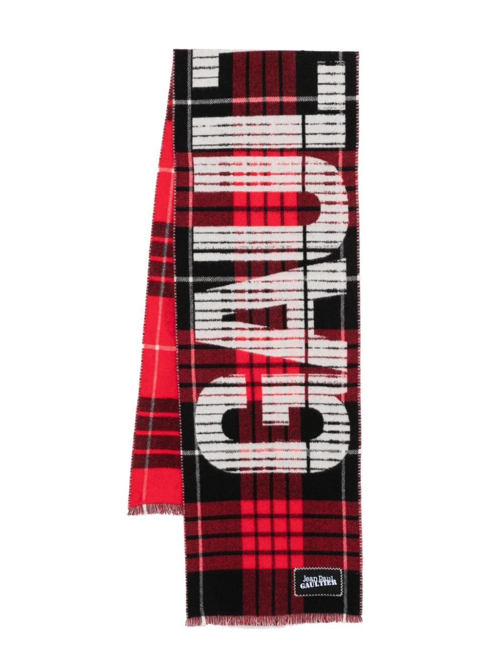 TARTAN WOOL SCARF WITH 