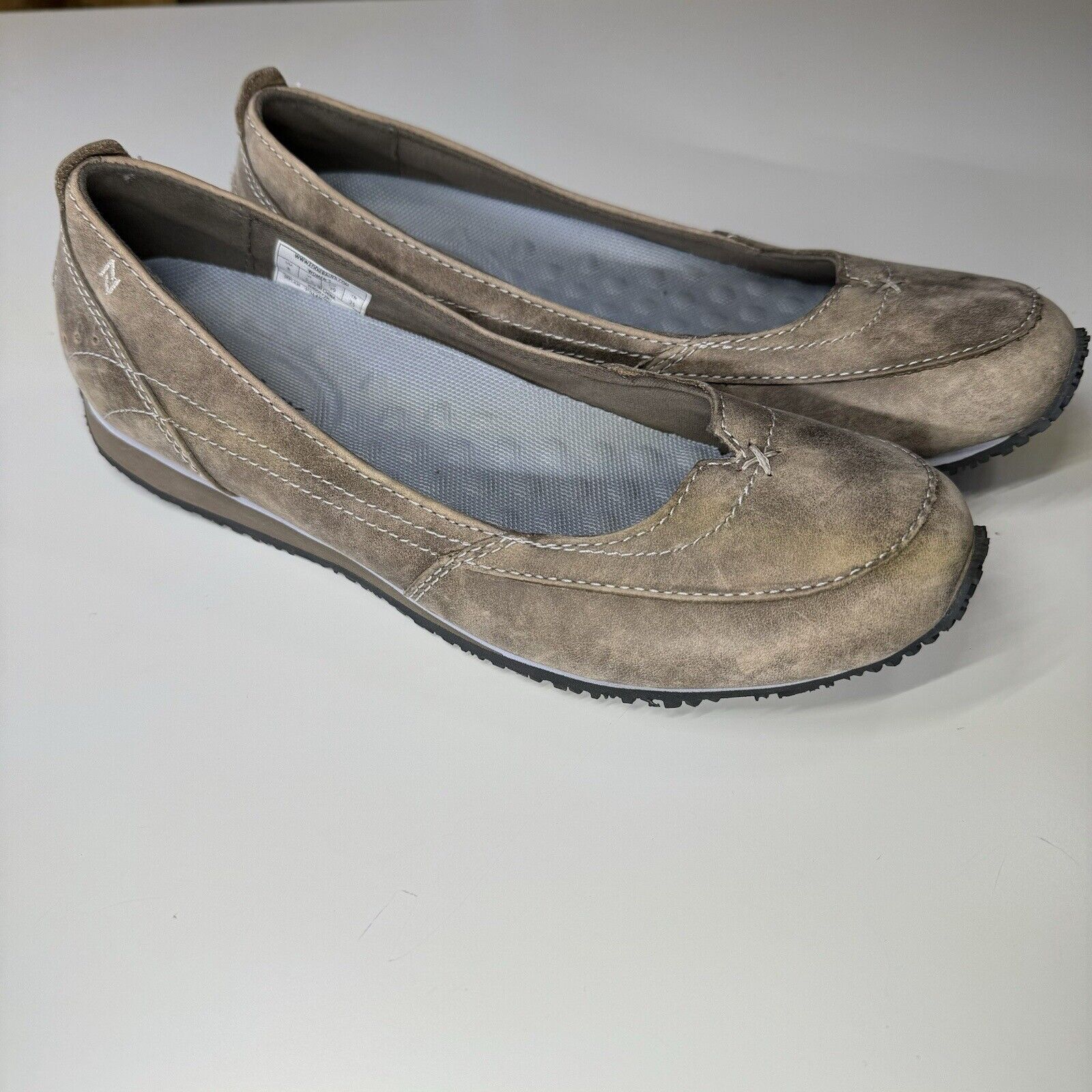 Eddie Bauer Christine Slip On Comfort Shoes Memory Foam 8 in Brown, Women's