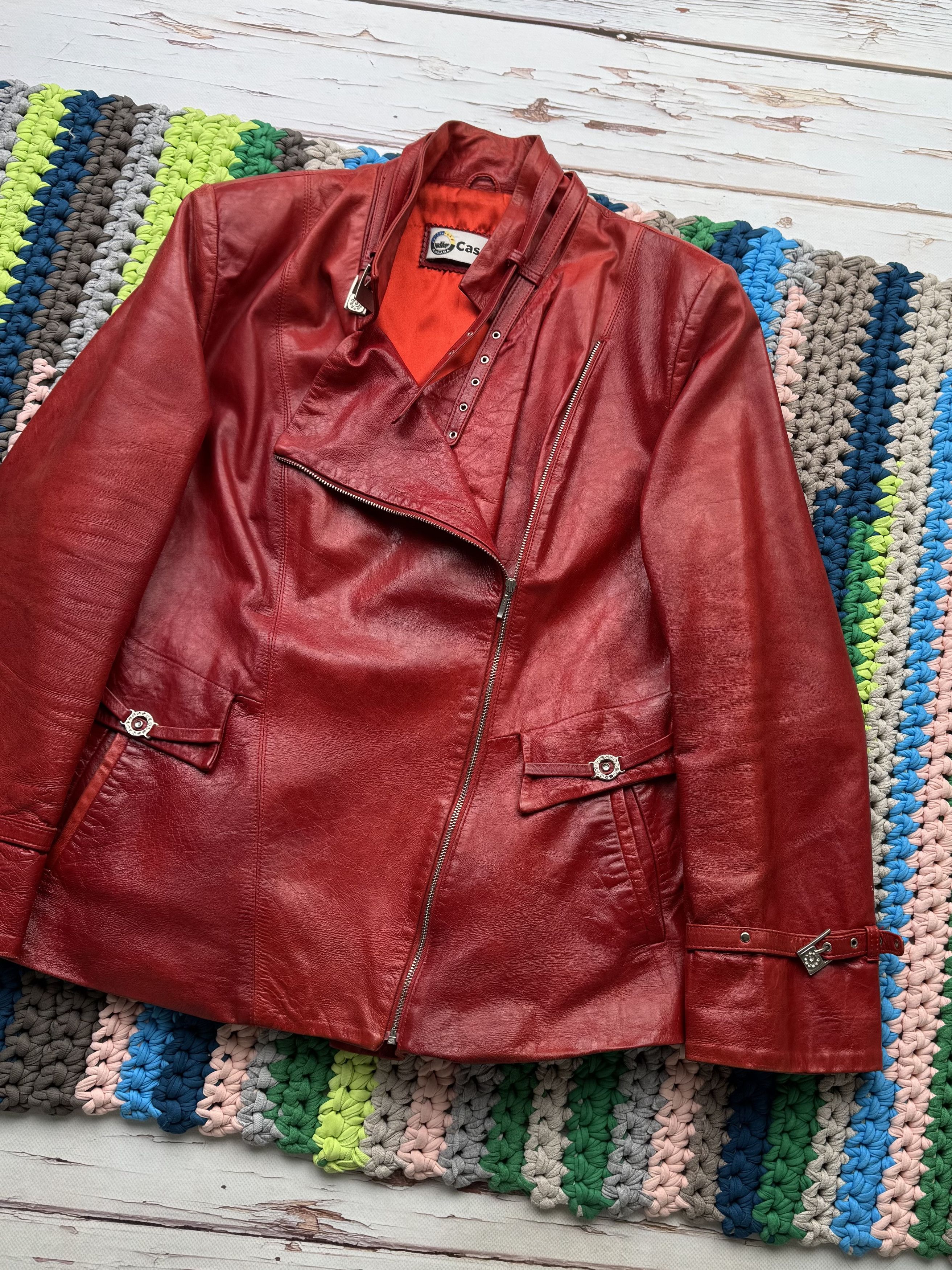 Japanese Brand Vintage Leather Jacket With Belted (ET1)(D15) Size L / US 10 / IT 46 - 3 Thumbnail