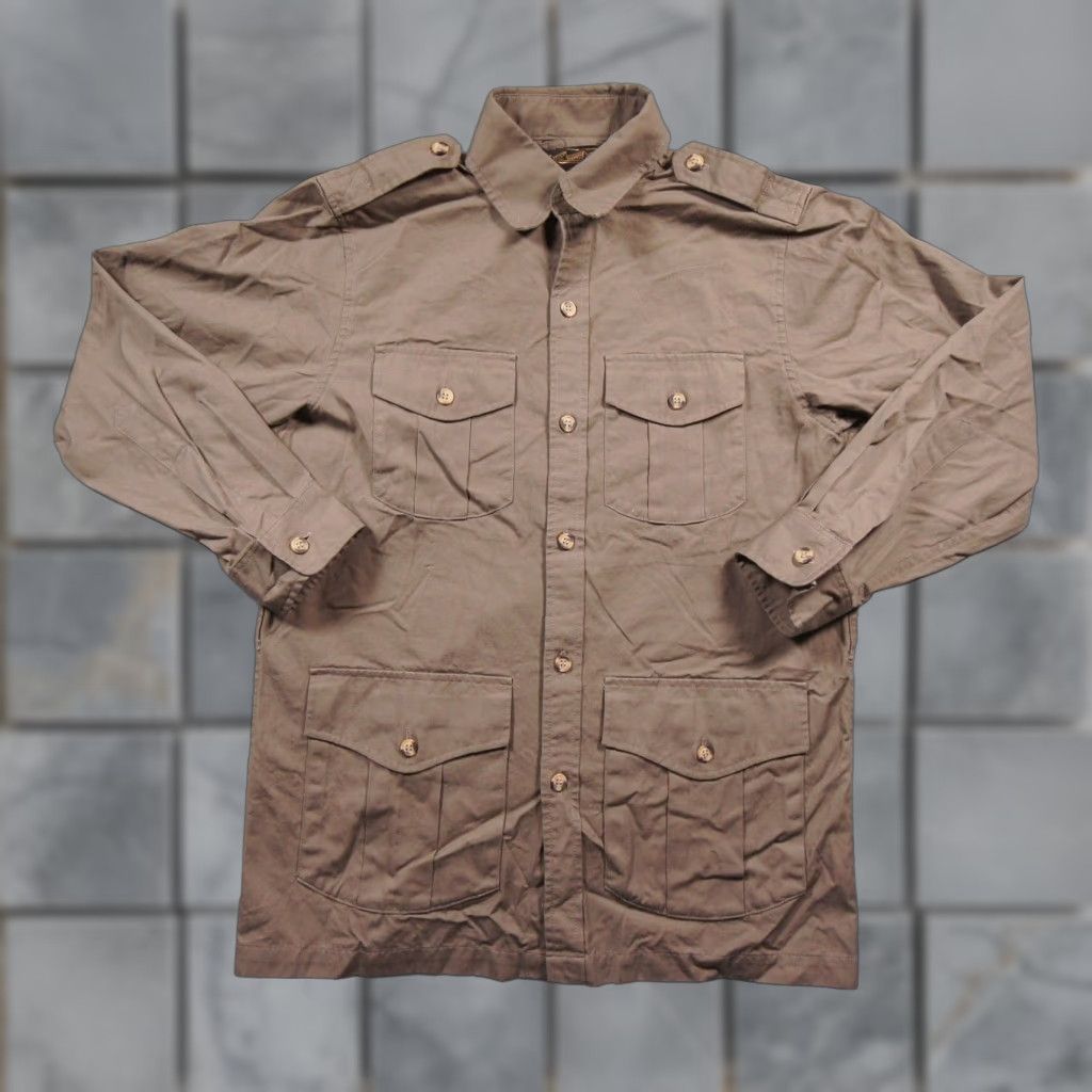 Eddie Bauer VINTAGE Eddie Bauer Shirt Mens Small Brown Button Down Safari Utility Hunt Adult Size US S / EU 44-46 / 1 - 1 Thumbnail