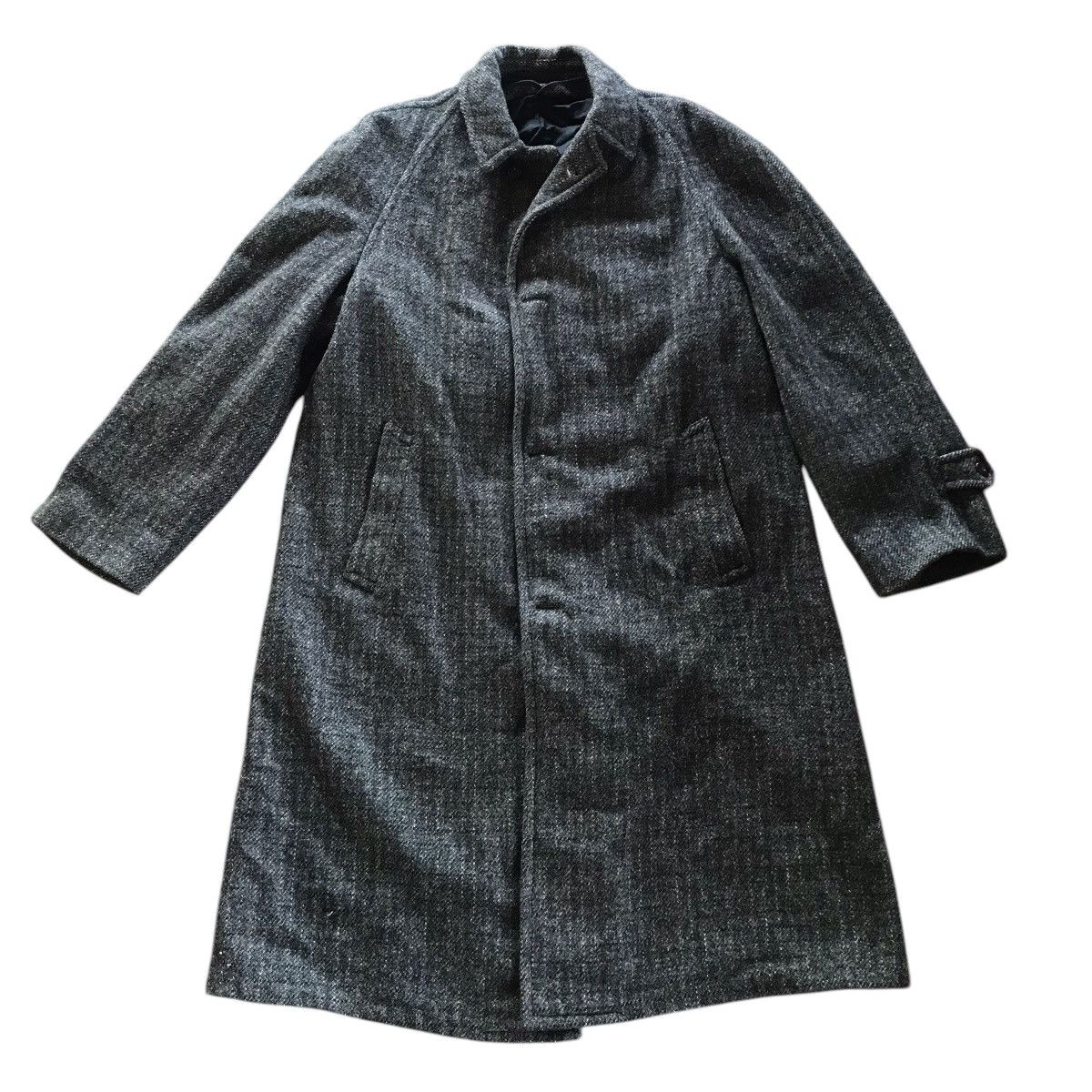 Harris Tweed × Vintage Rare Vintage Harris Tweed Wool Long Jacket Size US L / EU 52-54 / 3 - 1 Thumbnail