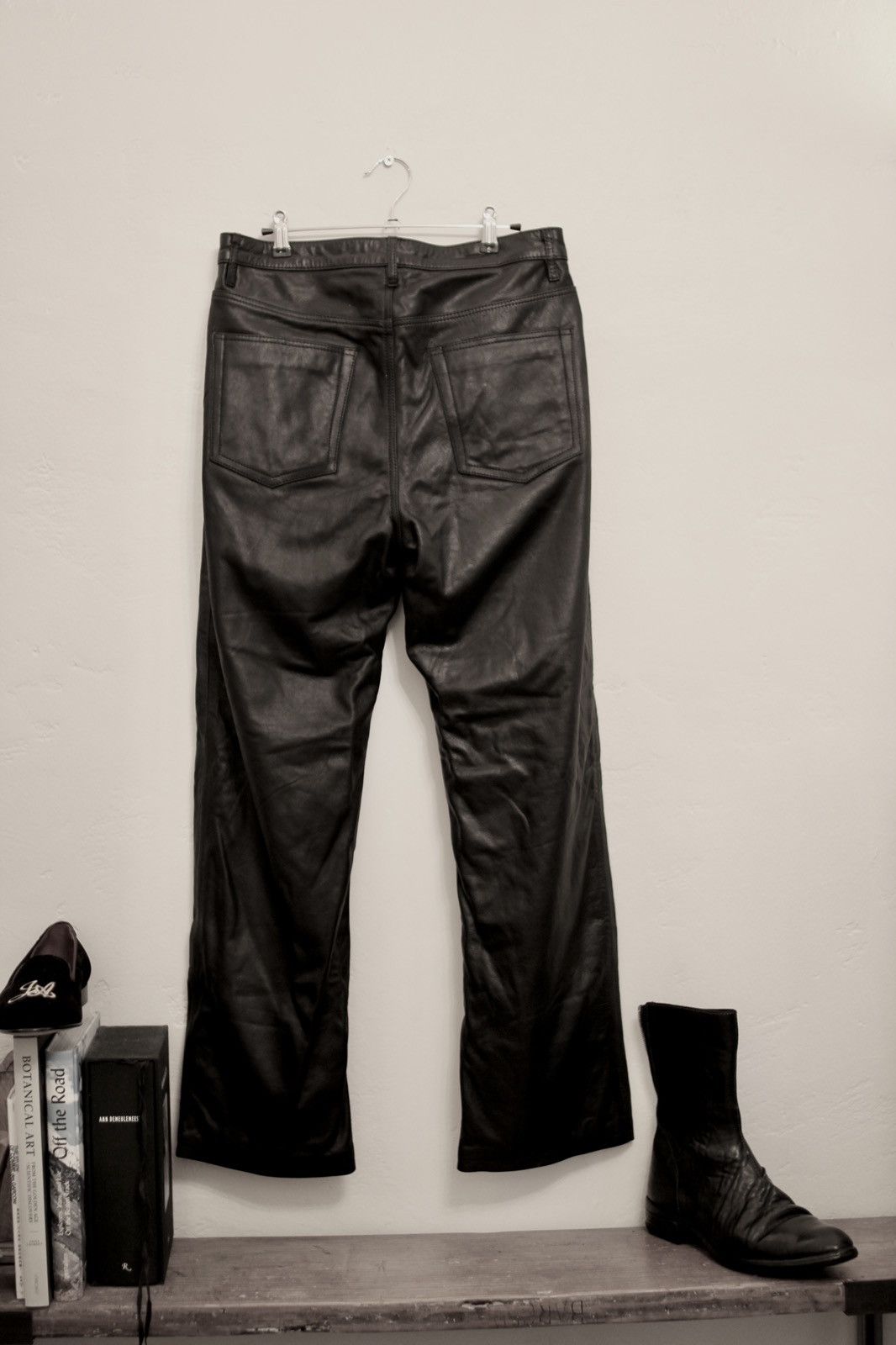 Isamu Katayama Backlash Final drop: New Full grain black leather pants Size US 32 / EU 48 - 2 Thumbnail