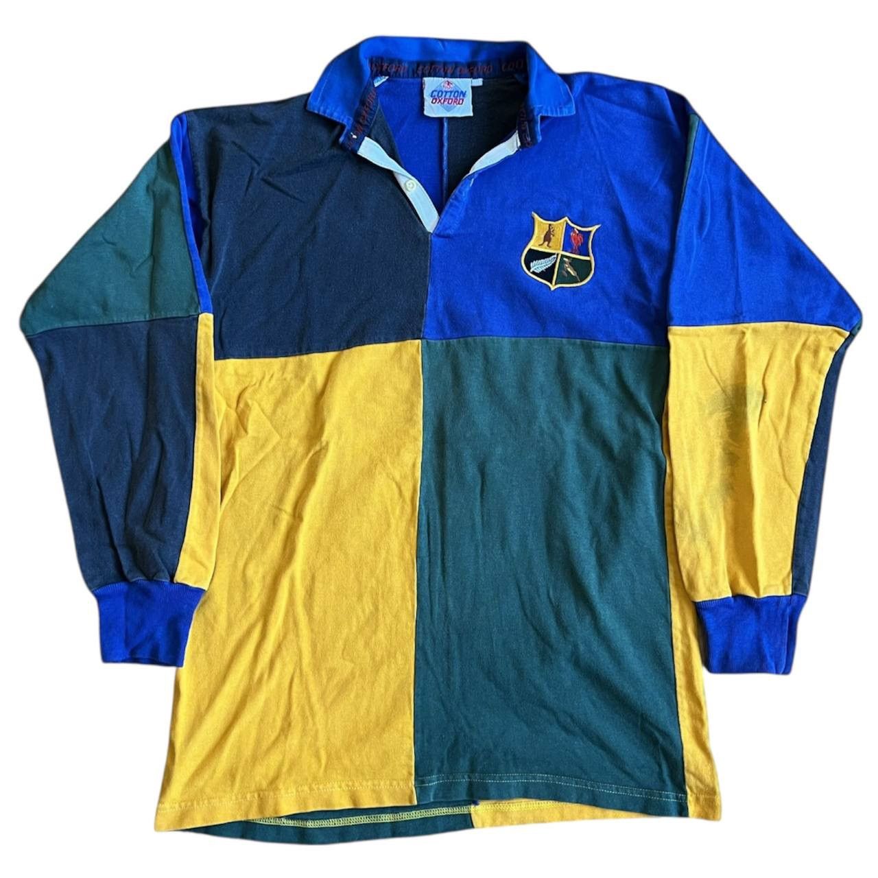 Vintage 1980 REST OF THE WORLD COTTON TRADERS RUGBY SHIRT JERSEY M Size US M / EU 48-50 / 2 - 1 Thumbnail