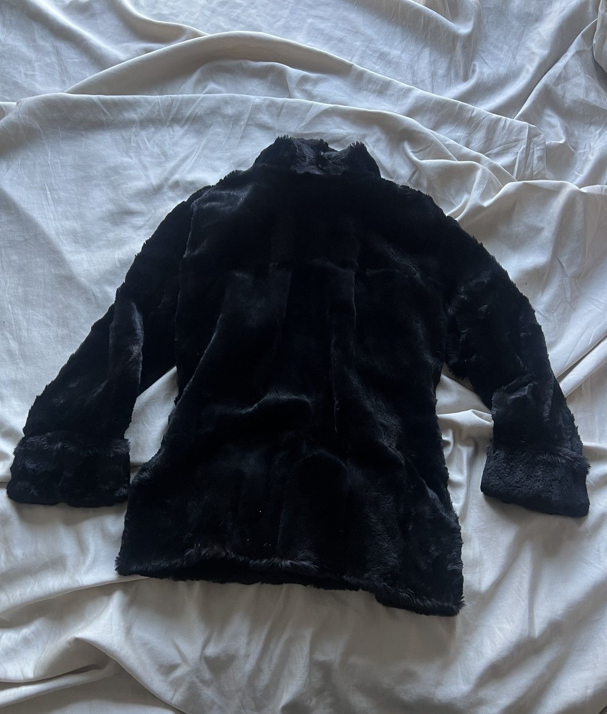 Other Black Alaskan 80s rabbit fur jacket Size XL / US 12-14 / IT 48-50 - 3 Thumbnail