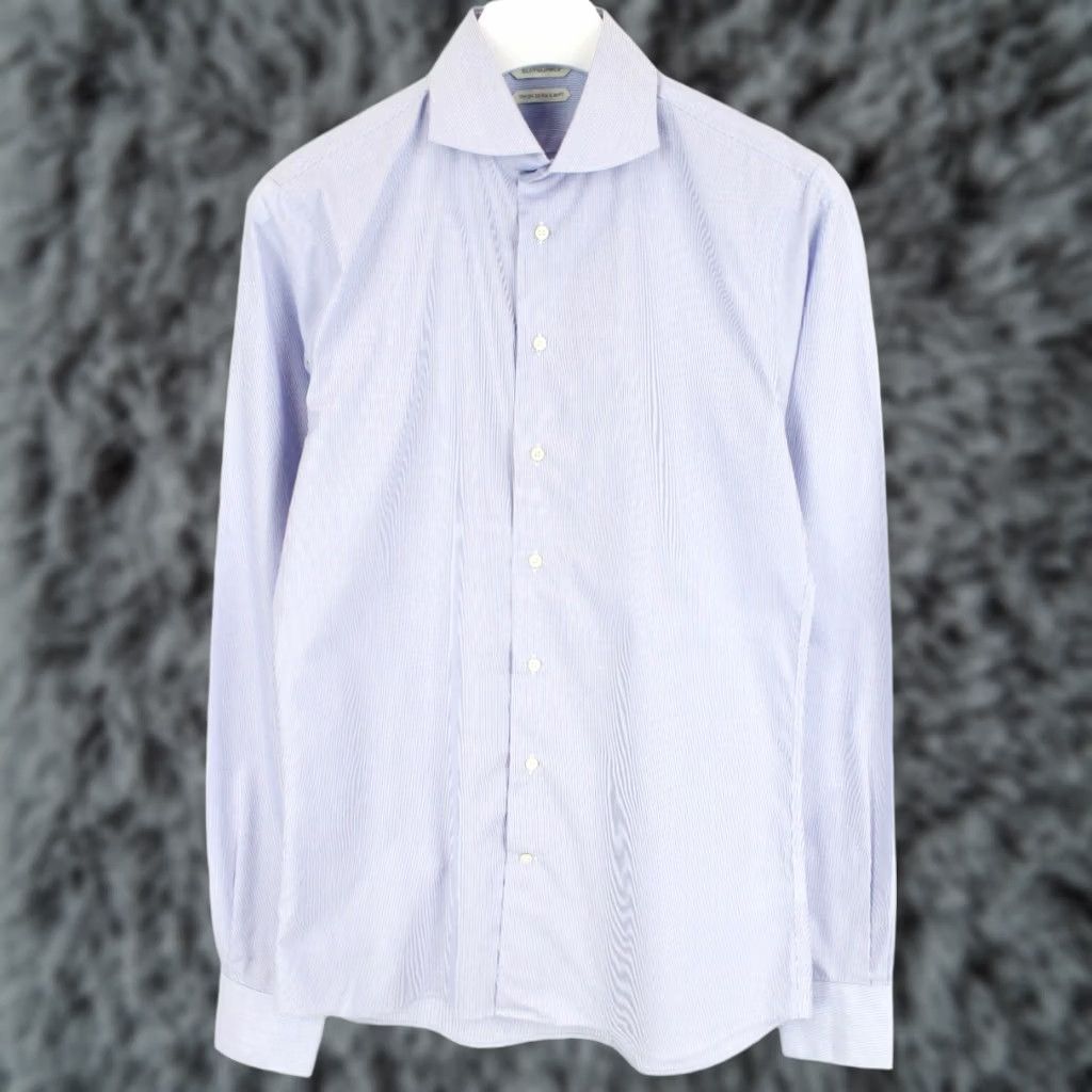 Suitsupply SUITSUPPLY Try On Extra Slim Fit Formal Shirt Men's 40-7 / 15 3/4L Button Up White Cotton Size 40R - 1 Thumbnail
