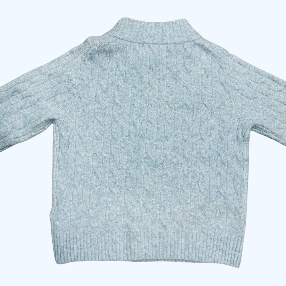 J.Crew NWT New J.Crew Cable-Knit Extra-Soft Yarn Blue Sweater Size Size XXS / US 00 / IT 34 - 5 Thumbnail