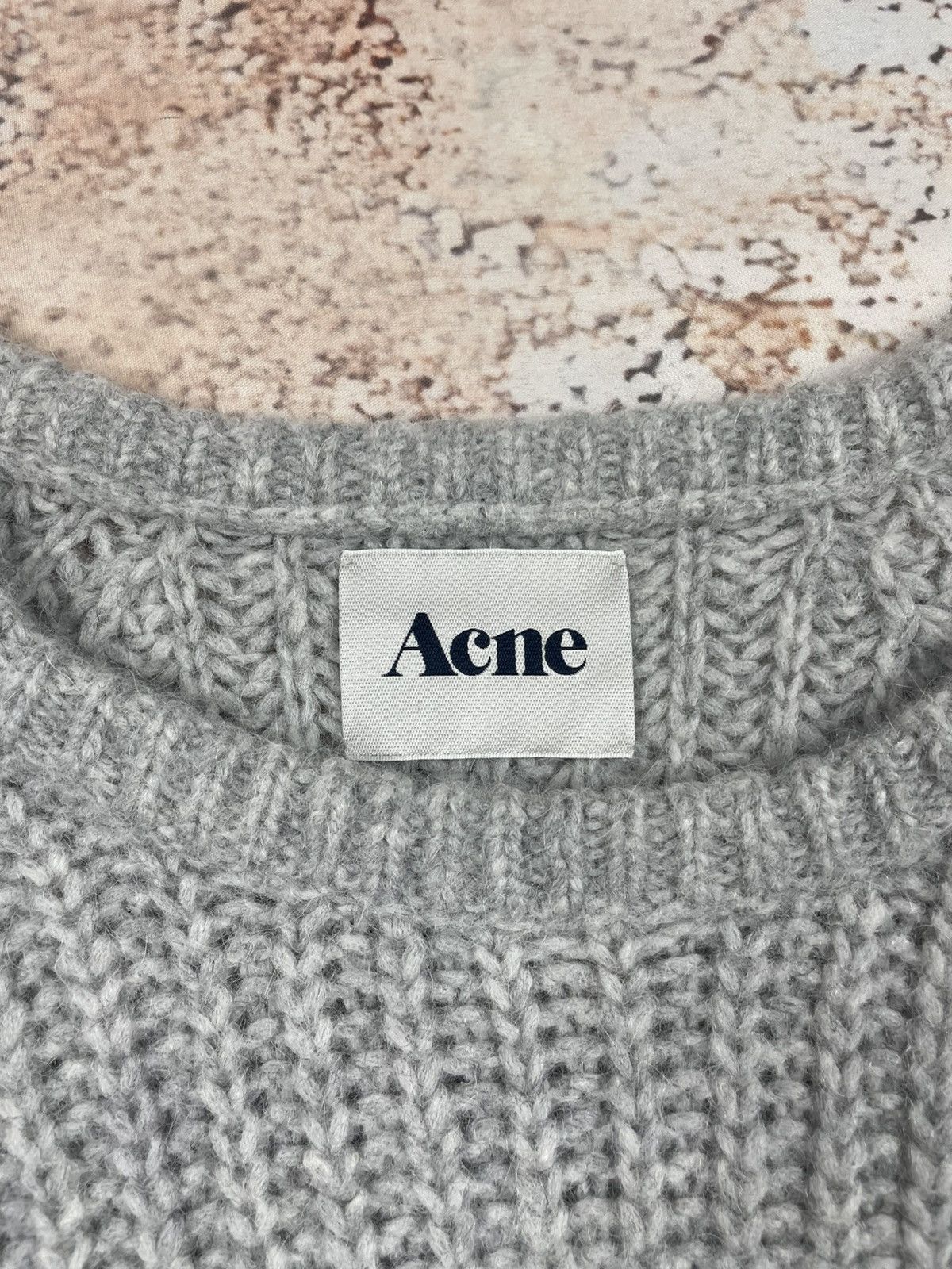 Acne Studios Acne Studios XS Grey Alpaca Wool Chunky Sweater Women’s EGV Size XS / US 0-2 / IT 36-38 - 3 Thumbnail