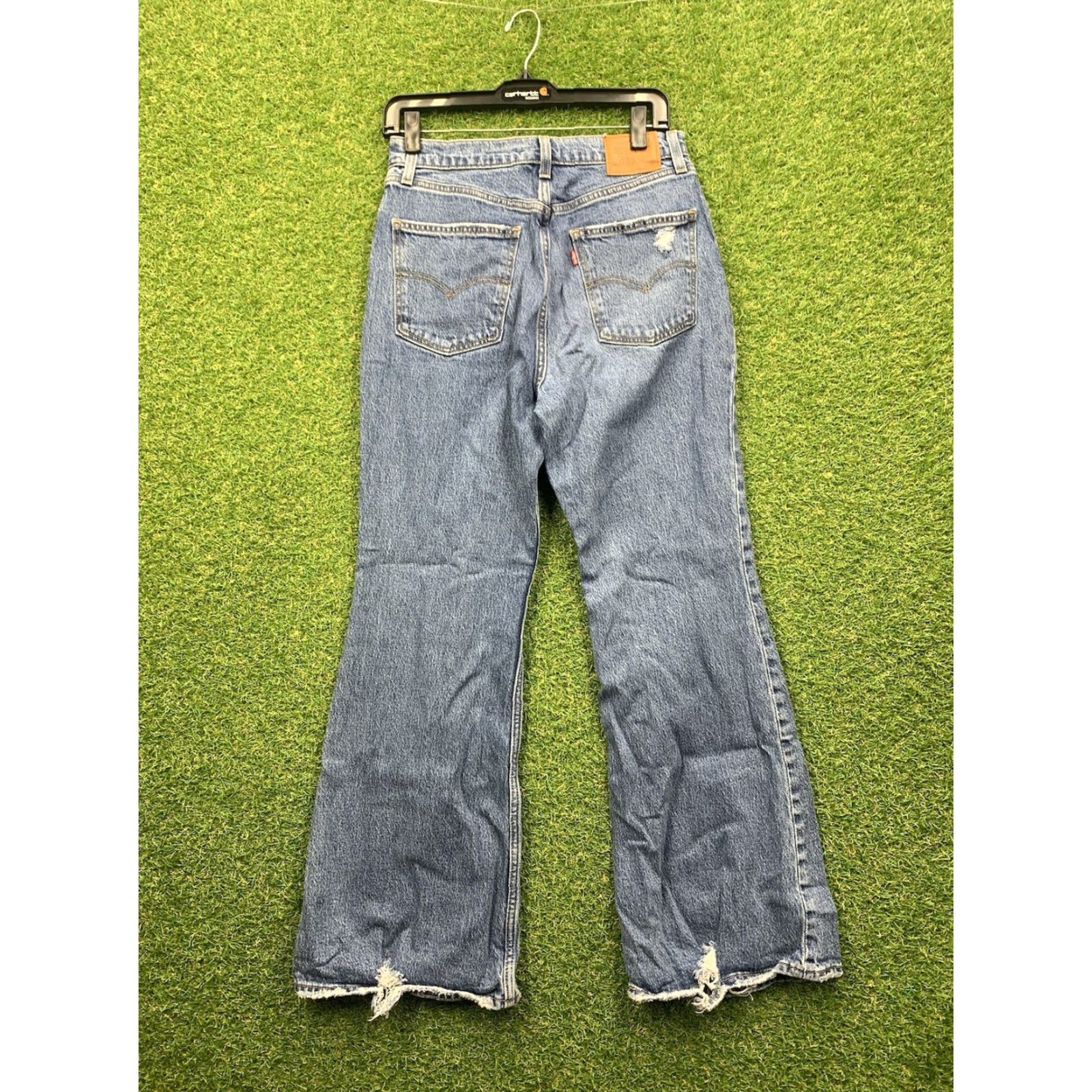 Levi's Levi's Jeans Womens 28 x28 High Rise Flare Classic Retro Medium Wash Bell Y2K Size 28" / US 6 / IT 42 - 7 Thumbnail