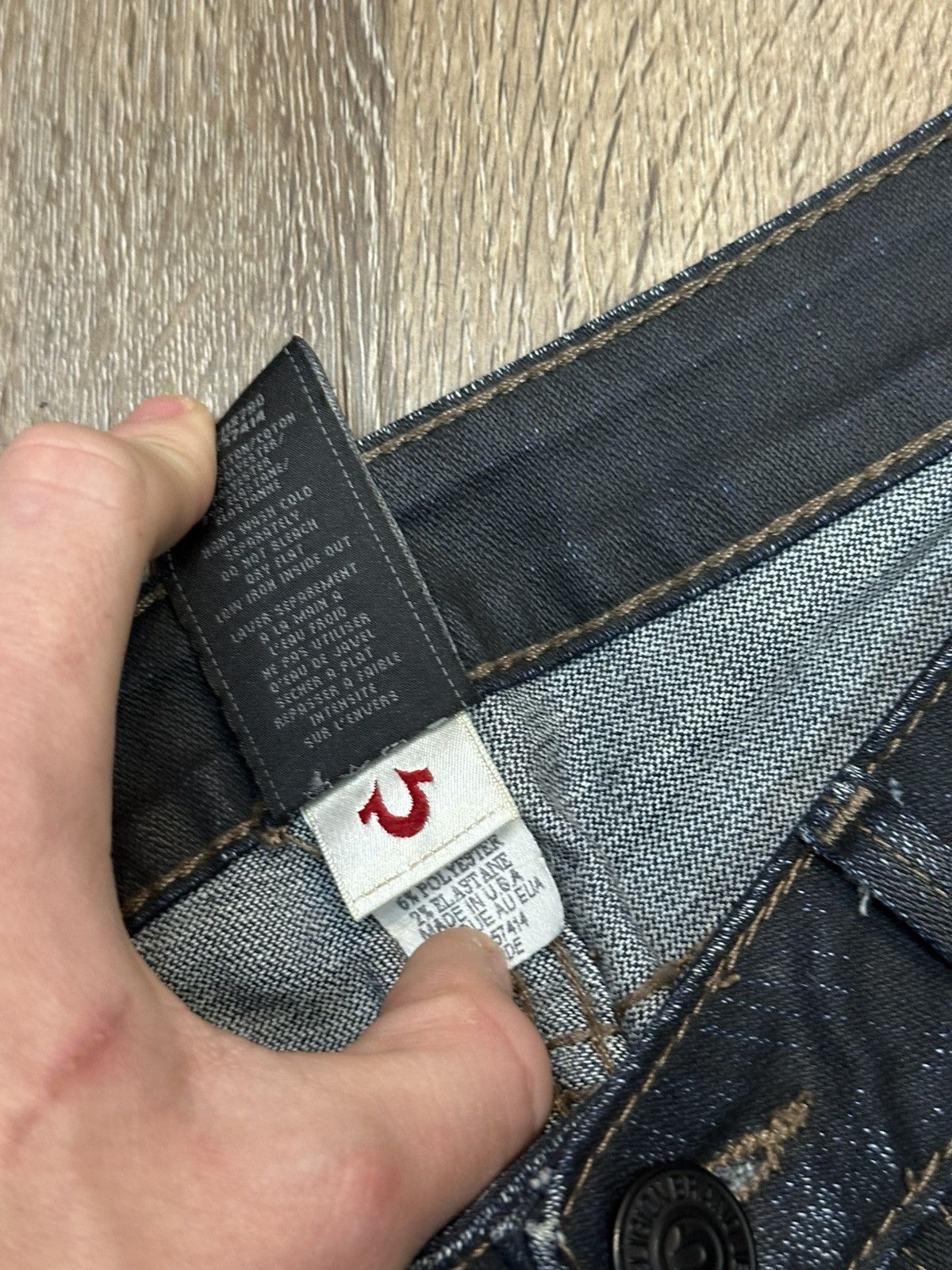 True Religion Vintage True Religion Avan-Garde Faded Jeans Y2K Size 29" - 8 Thumbnail