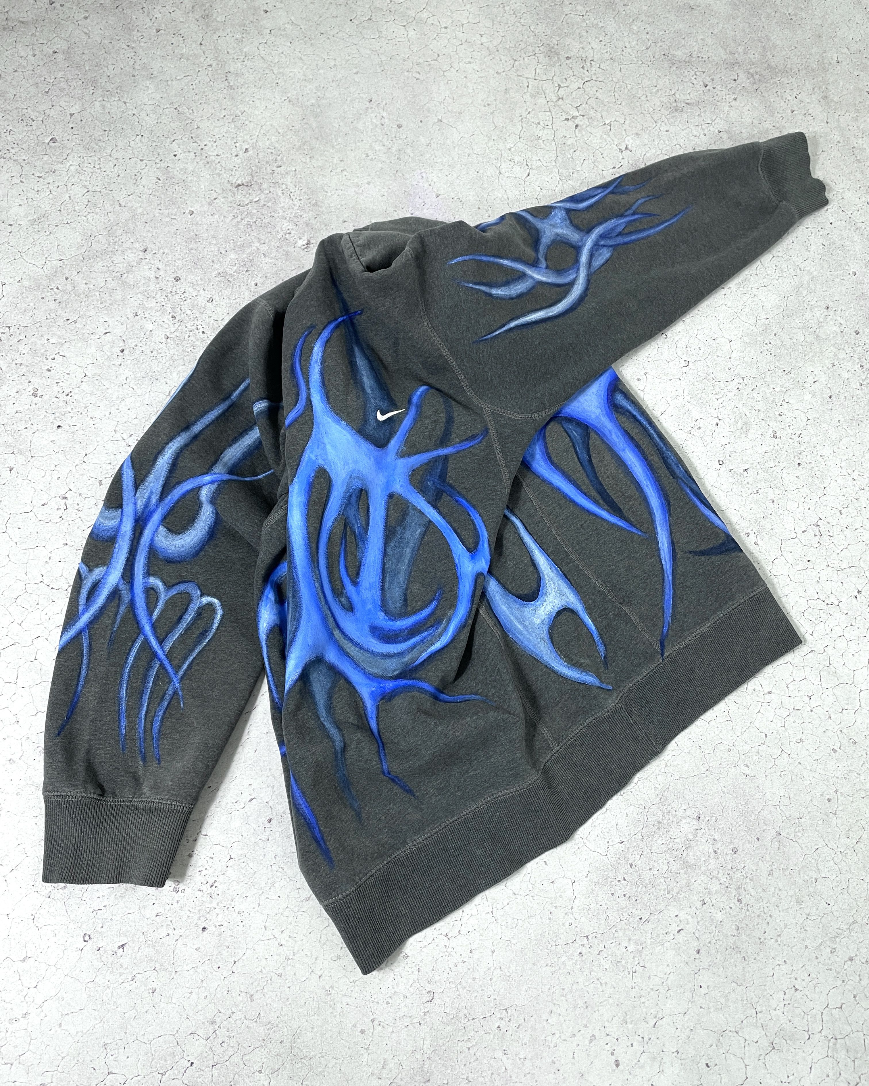 Nike HAND PAINTED VINTAGE SWEATSHIRT 90S RARE Y2K Size US XL / EU 56 / 4 - 4 Thumbnail