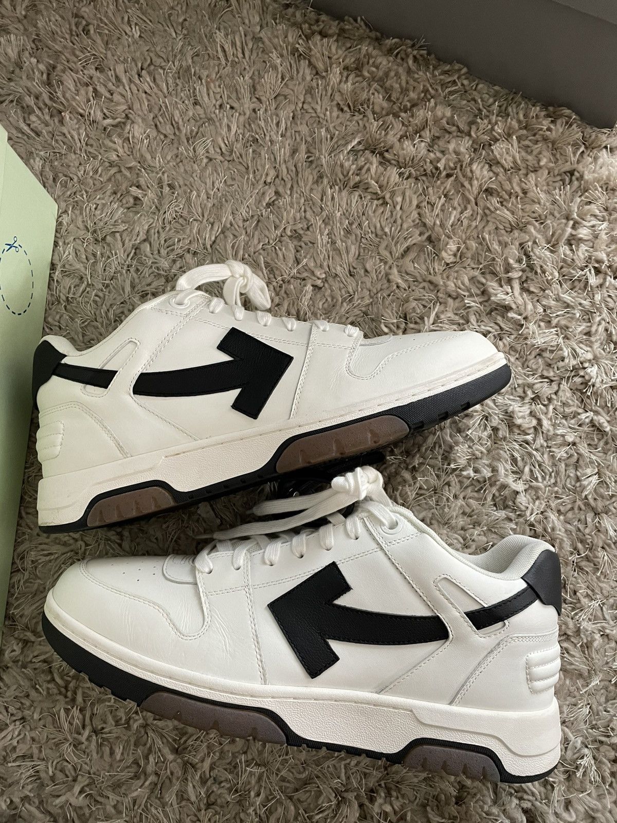 Off-White Off White Out of Office White/Black Size US 13 / EU 46 - 2 Thumbnail