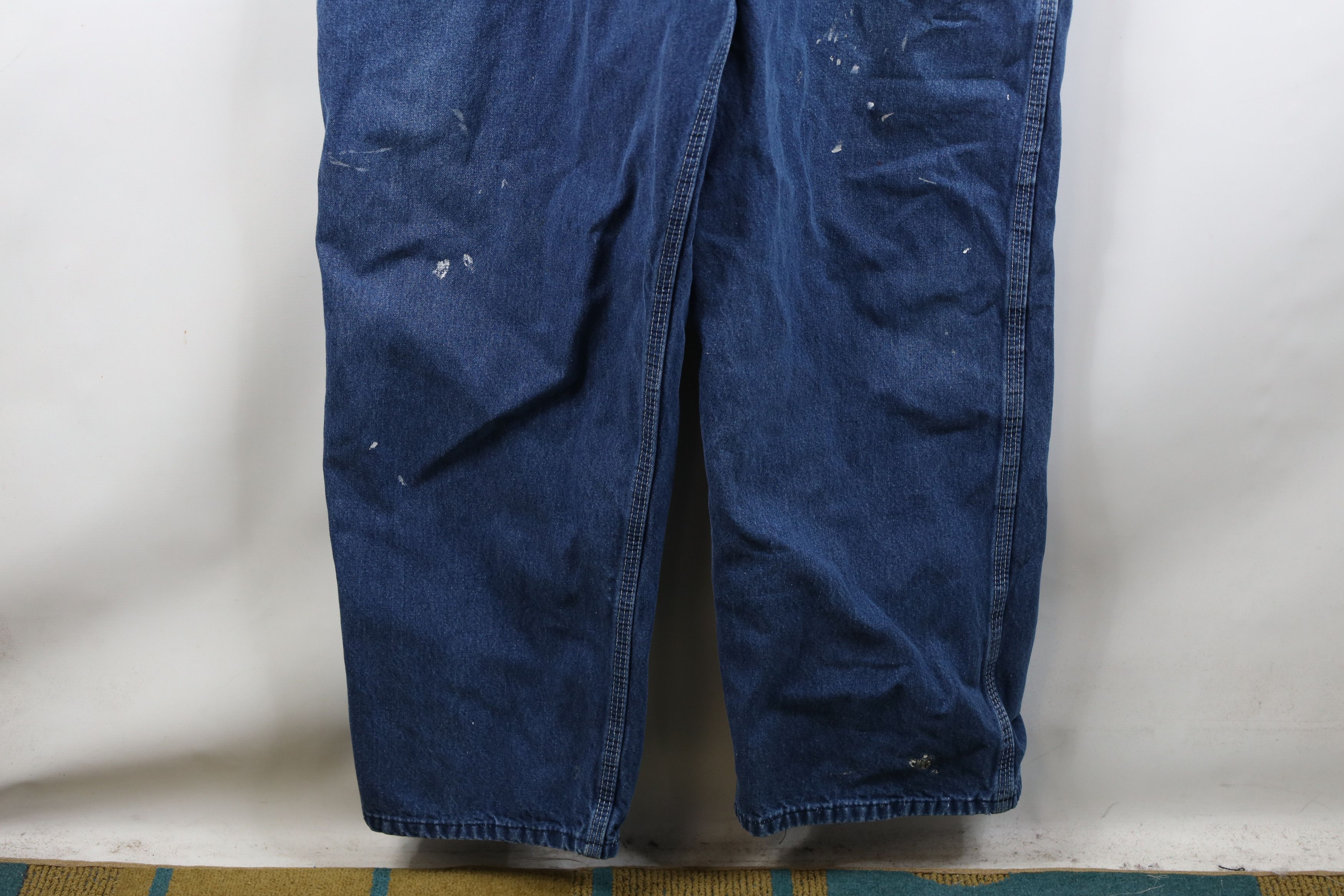 Vintage Vintage 90s Streetwear Distressed Wide Leg Denim Overalls Size US 42 / EU 58 - 5 Thumbnail