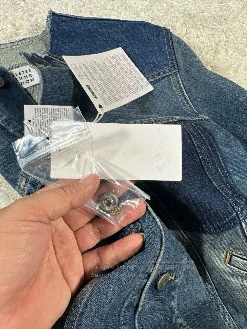 Maison Margiela maison margiela collarless denim jacket. Size US L / EU 52-54 / 3 - 5 Thumbnail