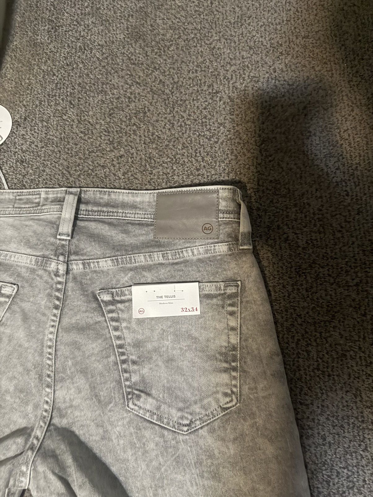 AG Adriano Goldschmied AGJEANS Adriano Goldschmied Men's Gray Acid Wash Jeans Size US 32 / EU 48 - 3 Thumbnail