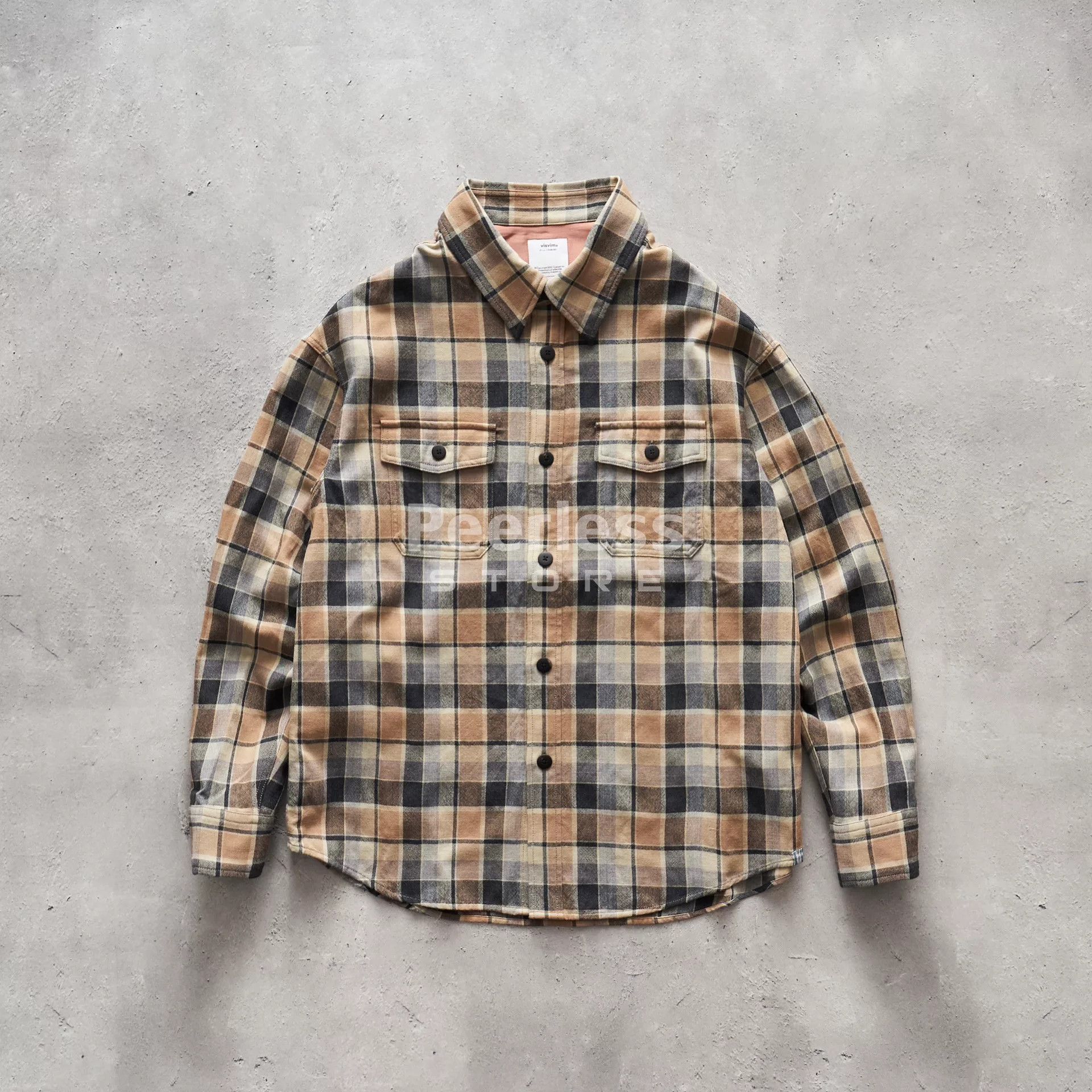 Visvim VISVIM Lumber Check Wool-Linen Shirt Size US M / EU 48-50 / 2 - 1 Thumbnail