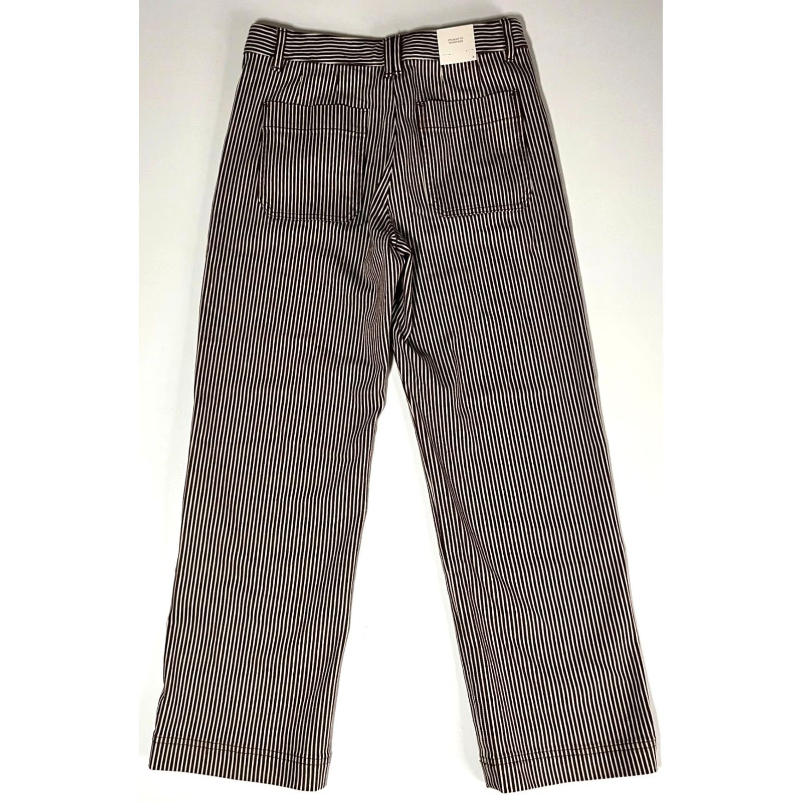 Banana Republic NWT Banana Republic Straight Fit Weekender Pants Sz 8 Shirt Pants Women Multicolor Striped Sl.. Size 30" / US 8 / IT 44 - 2 Thumbnail
