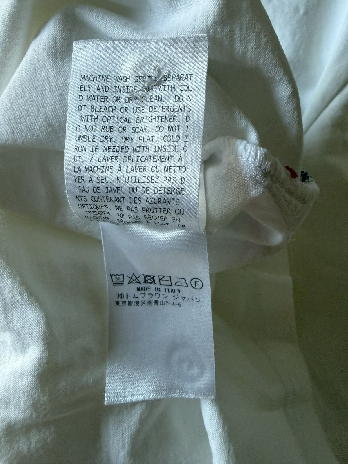 Thom Browne Thom Browne White Logo Pocket T-Shirt Size US L / EU 52-54 / 3 - 6 Thumbnail