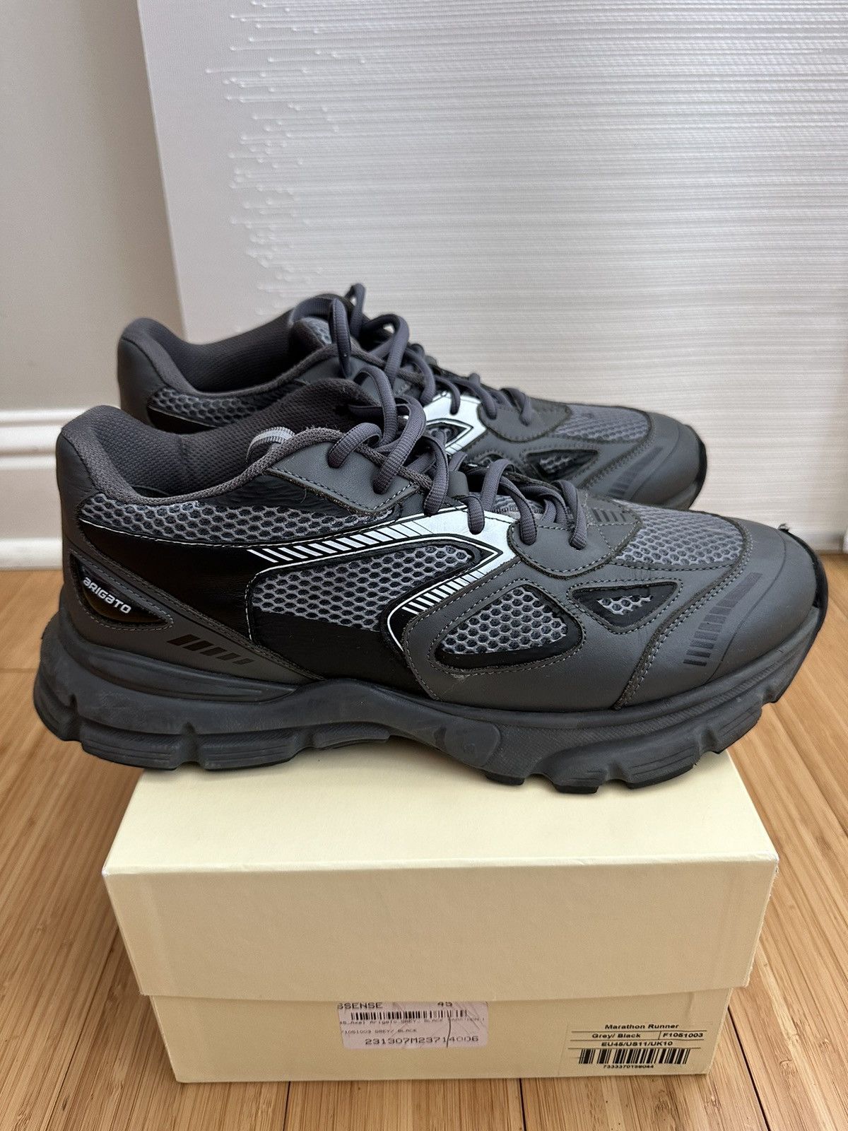 Axel Arigato Marathon Runner Shoes Grey/ Black Size 11