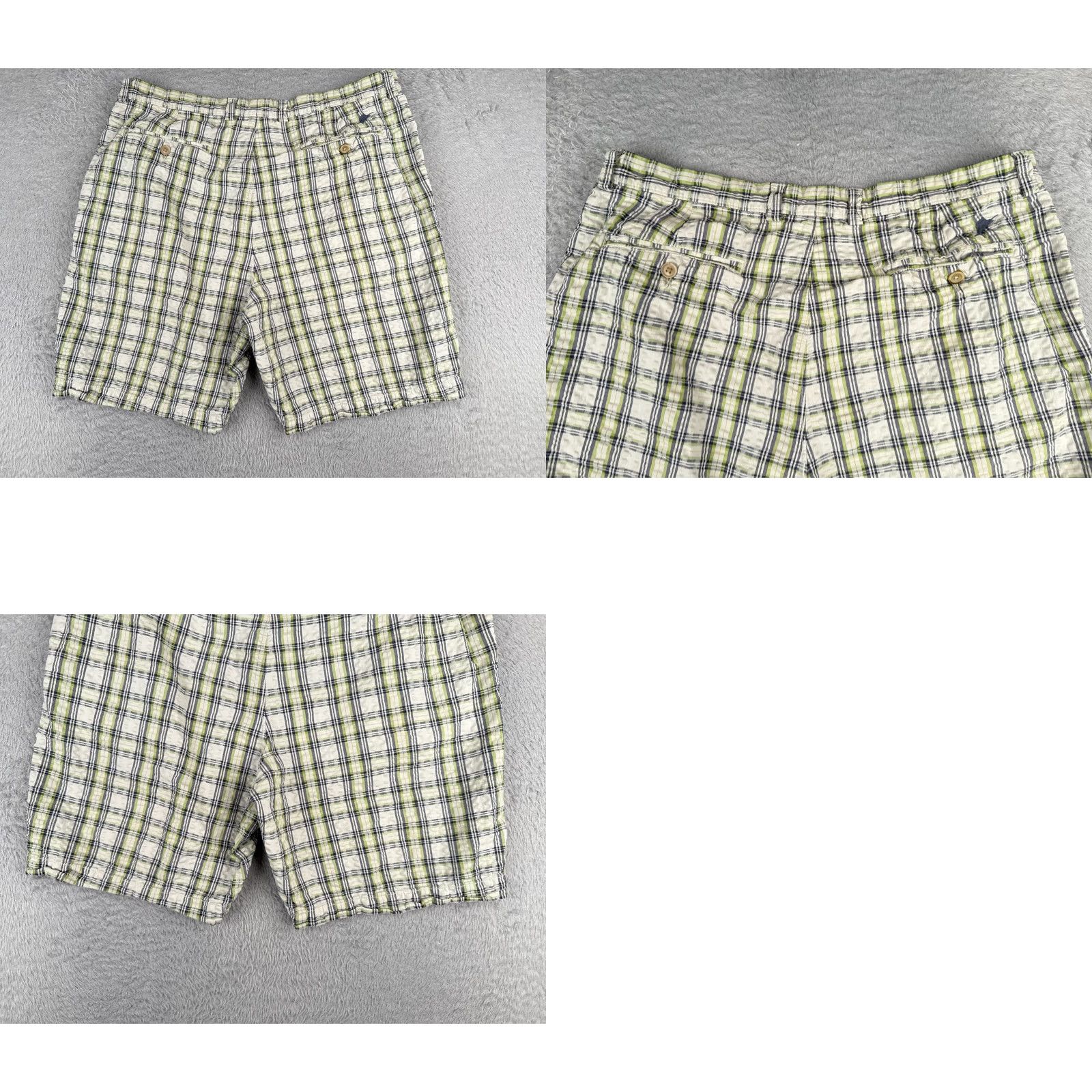 Tommy Bahama Tommy Bahama Shorts Men 38 Green Plaid 100% Cotton Woven Beach Vacation 36x9 Mens Size US 38 / EU 54 - 9 Thumbnail