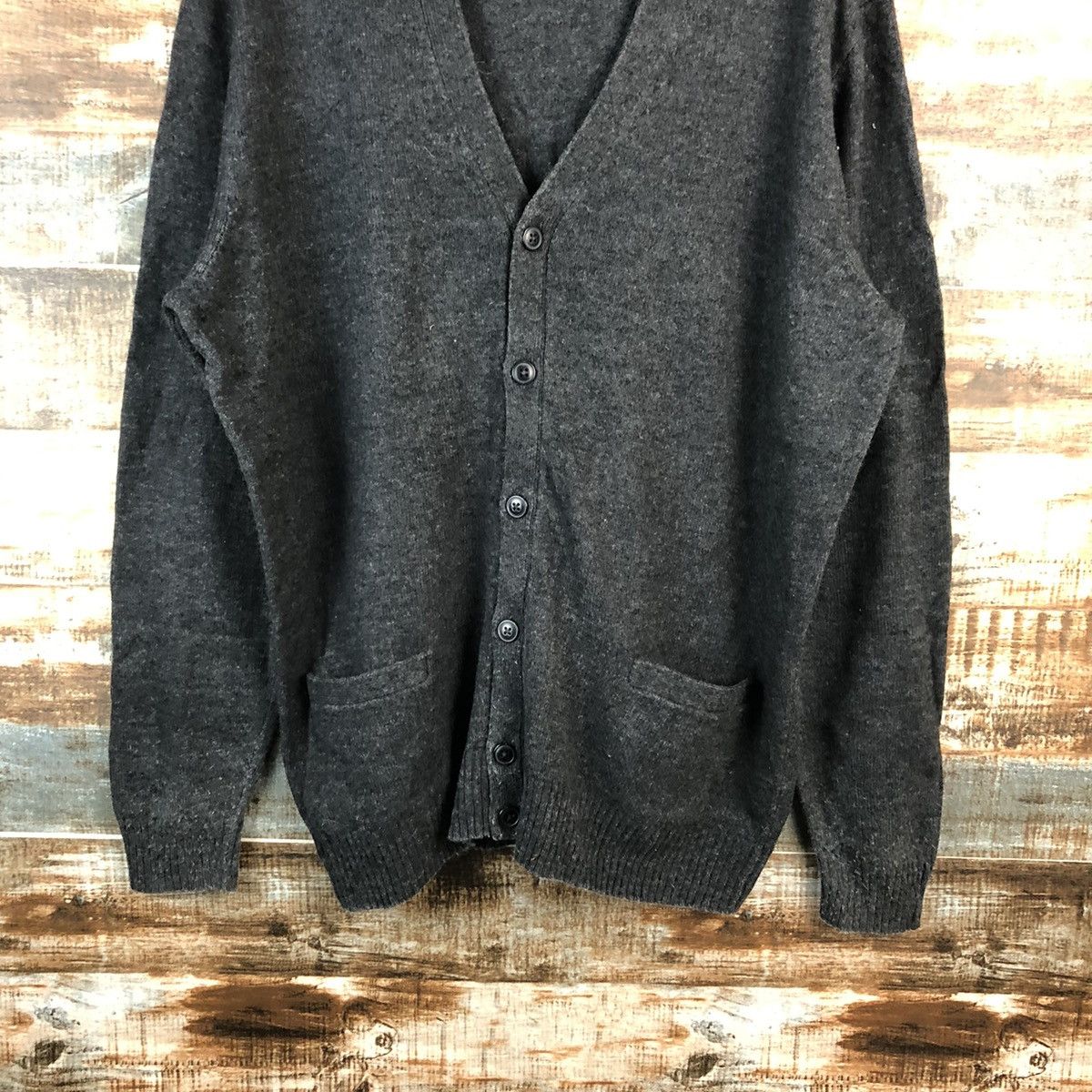 Uniqlo Uniqlo japan vintage Black Cardigan Knitwear #A2506 Size US XL / EU 56 / 4 - 3 Thumbnail