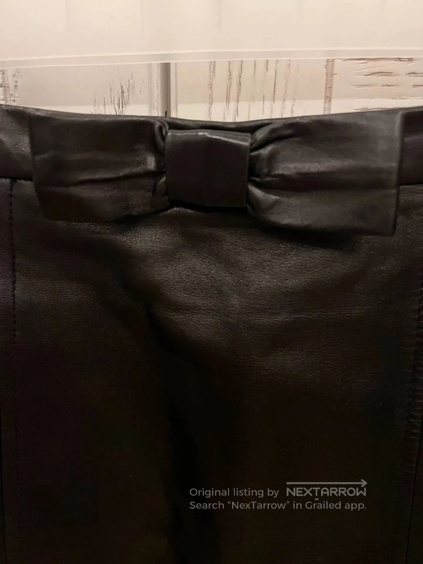 Miu Miu Miumiu Lambskin Mini Skirt. Size 39" - 2 Thumbnail
