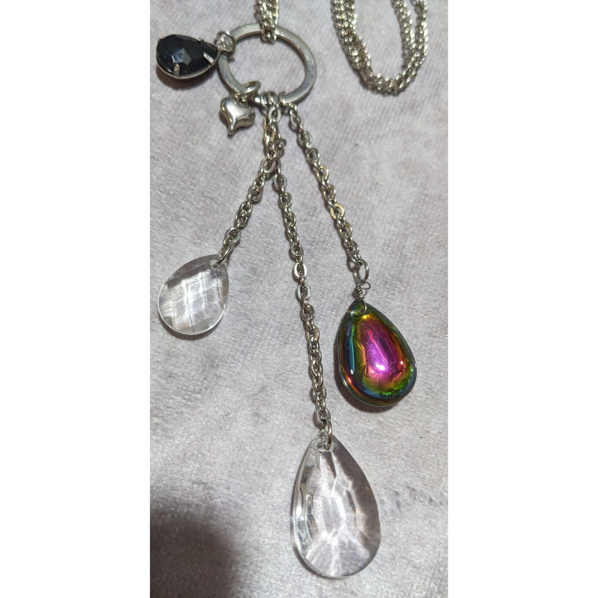 Other Silver Rainbow Drop Charm Necklace Size ONE SIZE - 7 Thumbnail