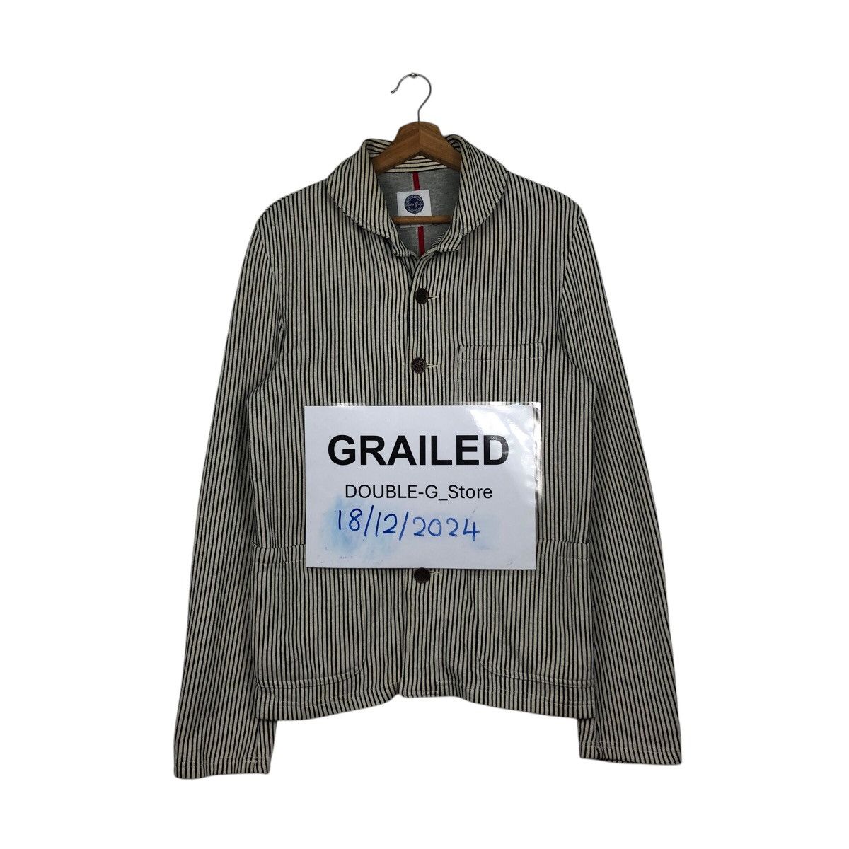 Japanese Brand 📌Worker Hickory Chore Jacket The Finest Made Issey Miyake Size US L / EU 52-54 / 3 - 1 Thumbnail