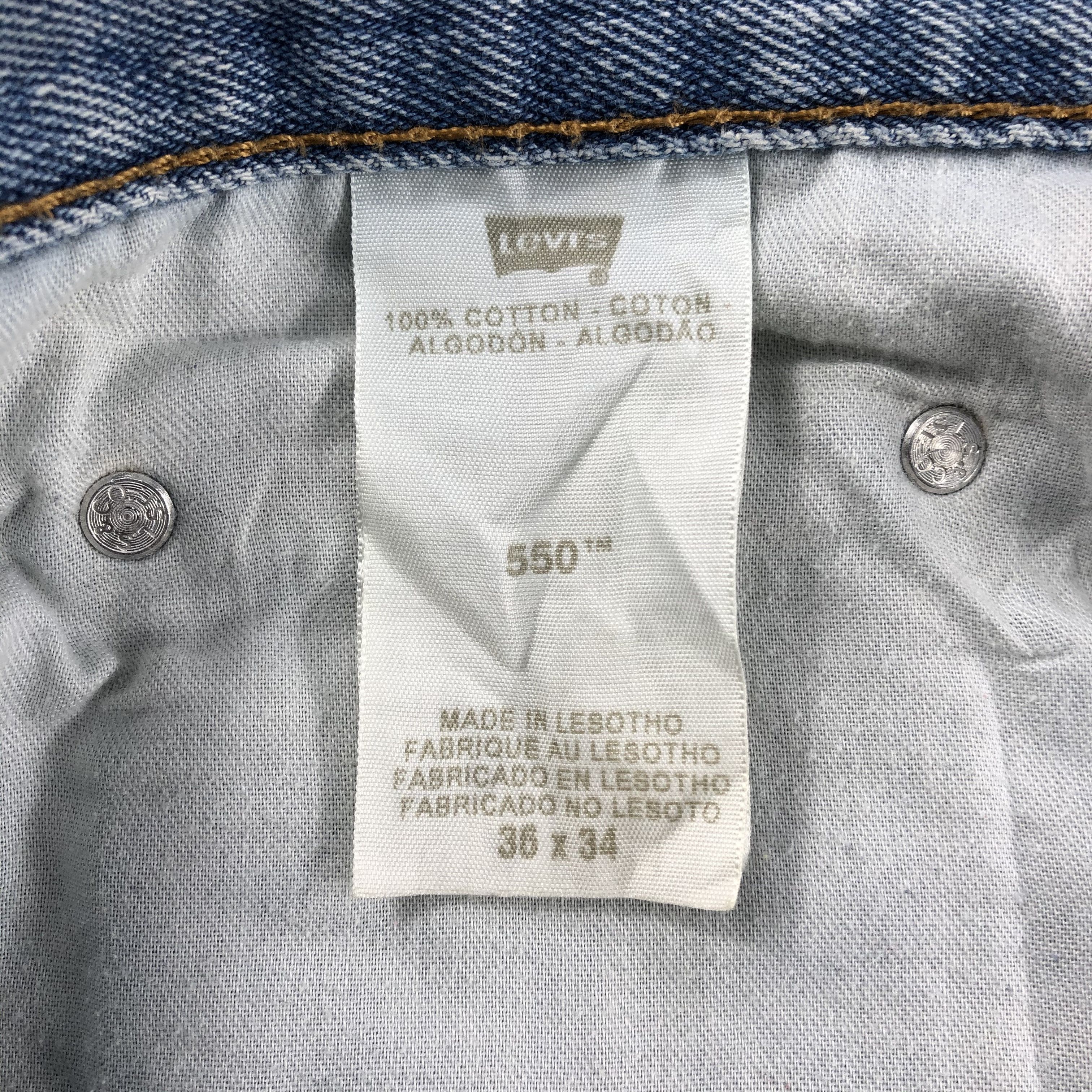 Levi's Vintage Light Wash Levis 550 Jeans-J1707 Size US 37 - 15 Thumbnail