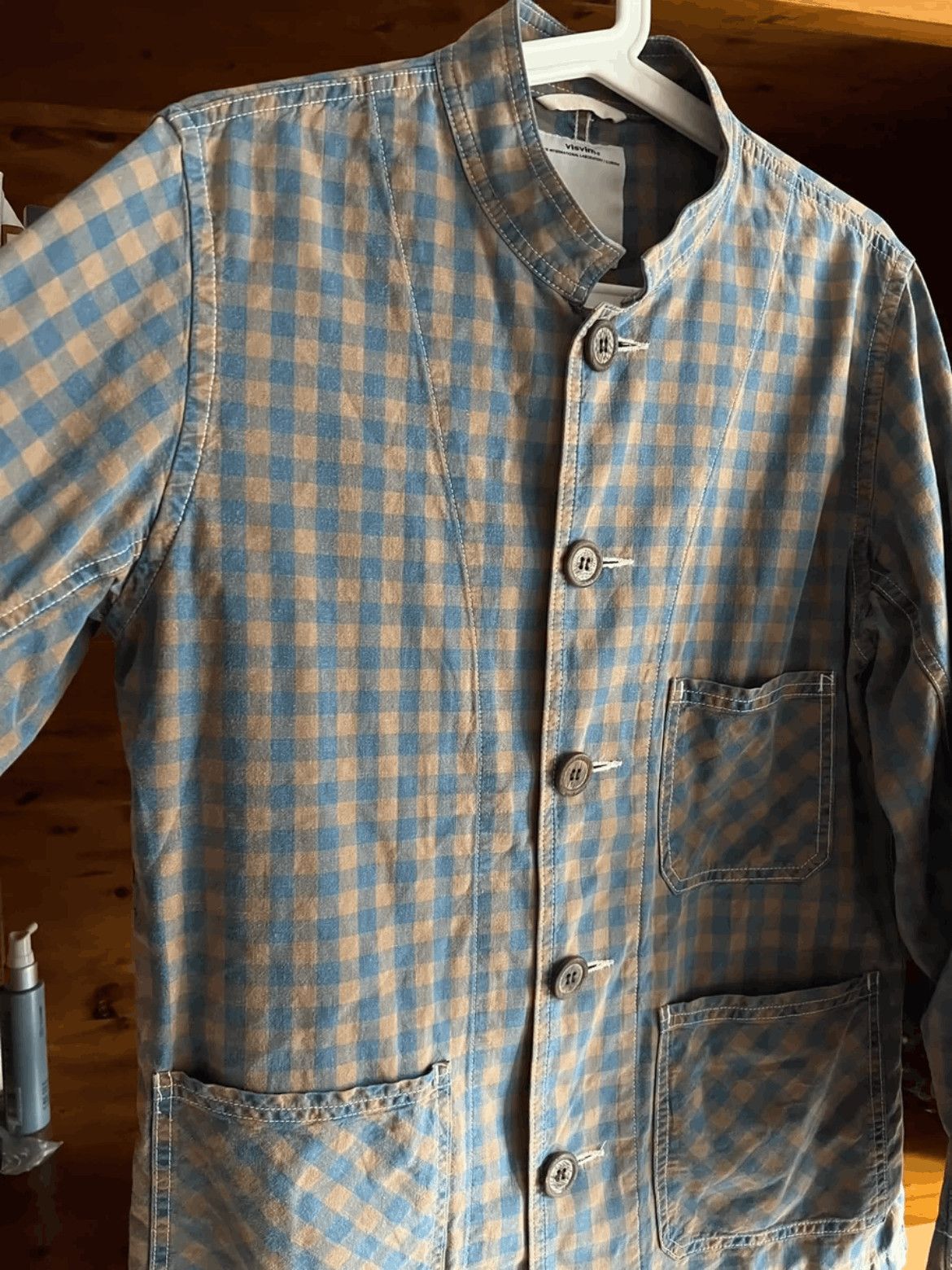 Visvim Sz 2 Rare Visvim 12SS Indigo Dye Plaid Jacket Size US M / EU 48-50 / 2 - 4 Thumbnail