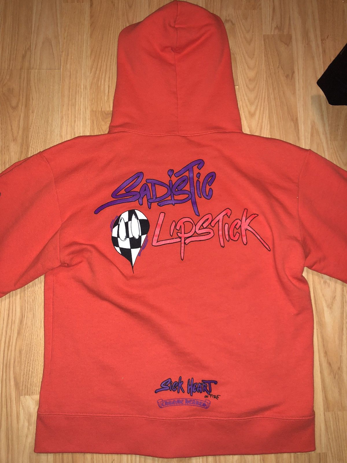Chrome Hearts Chrome Hearts x Matty Boy Sadistic Lipstick Hoodie - Size M Size US M / EU 48-50 / 2 - 9 Thumbnail